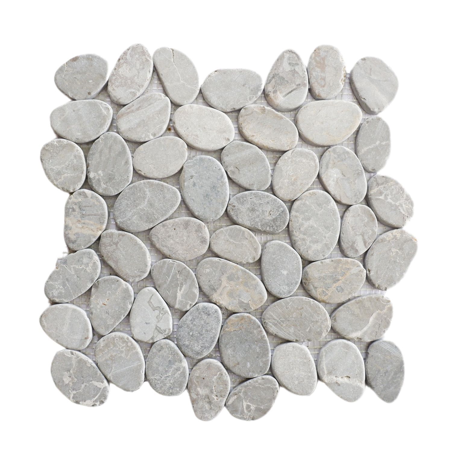Smoke Grey Sliced Pebble Mosaic Wall & Floor Tile ($11.37/SqFt)