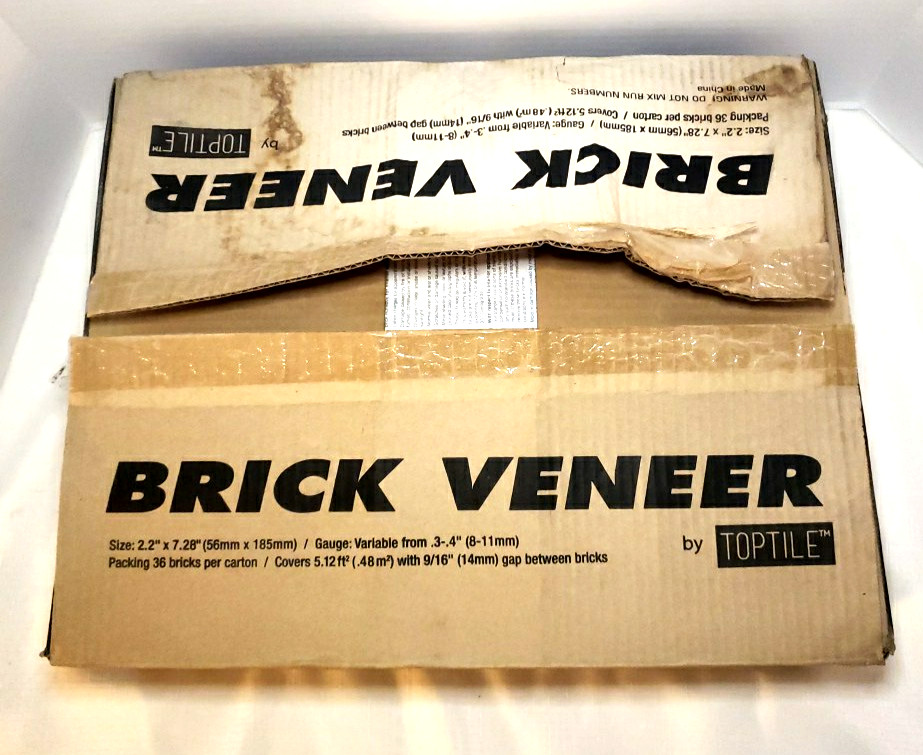 Halstead TopTile – Kiln Dried Thin Brick Veneer – Color: Burnt Red – Clay Brick