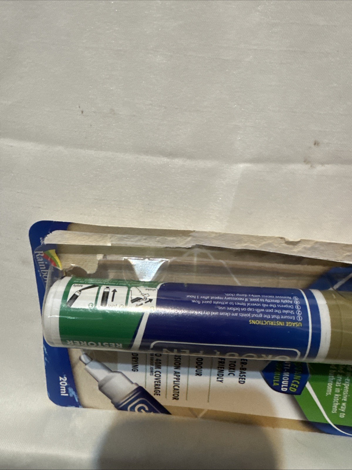 Grout Pen Beige Tile Paint Marker: Waterproof Tile Grout Colorant Pen – Wide Tip