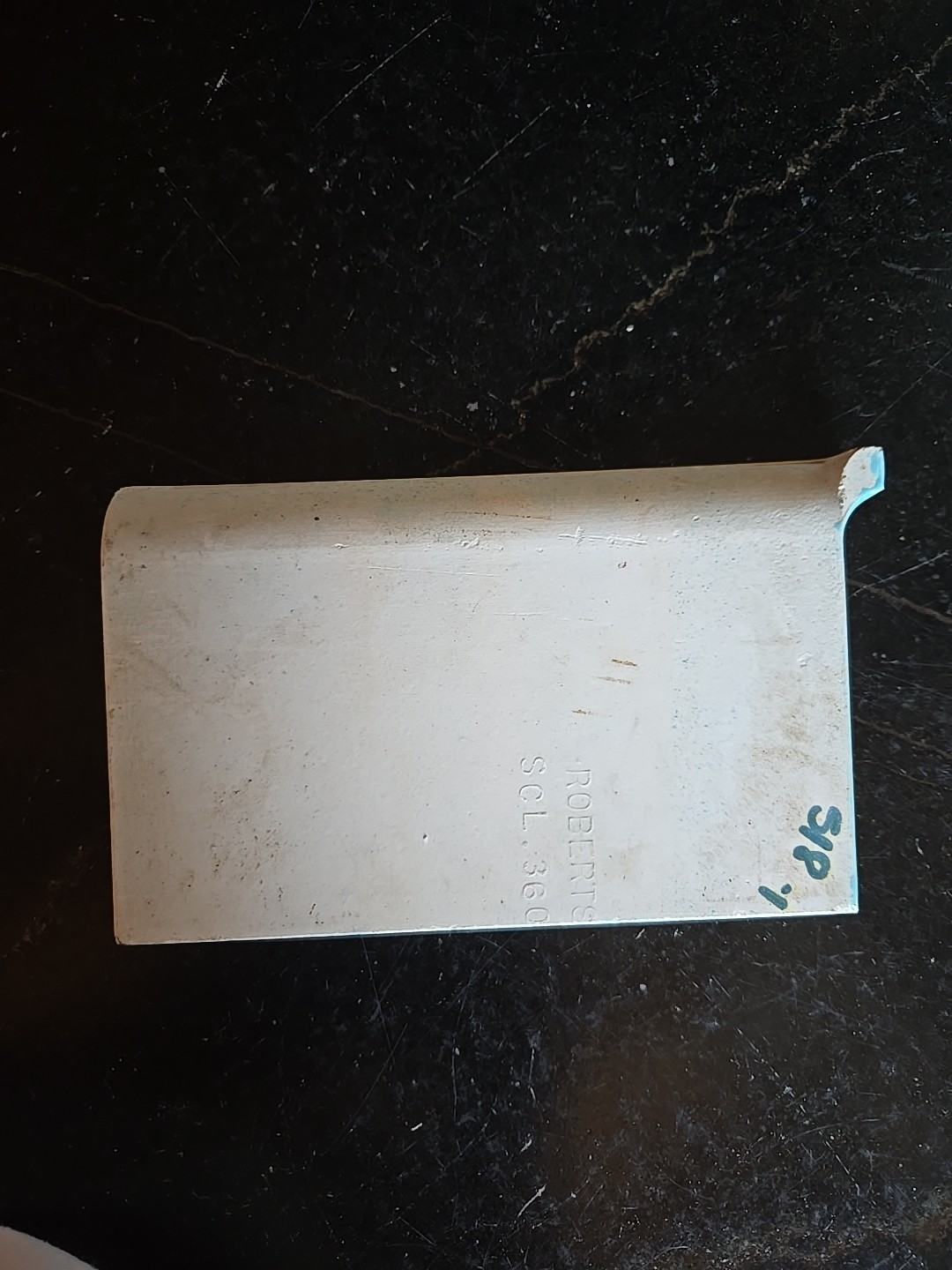Vtg 6 1/8″ X 3 7/8″ Corner Cove Base Aqua Blue Tile NOS Robertson