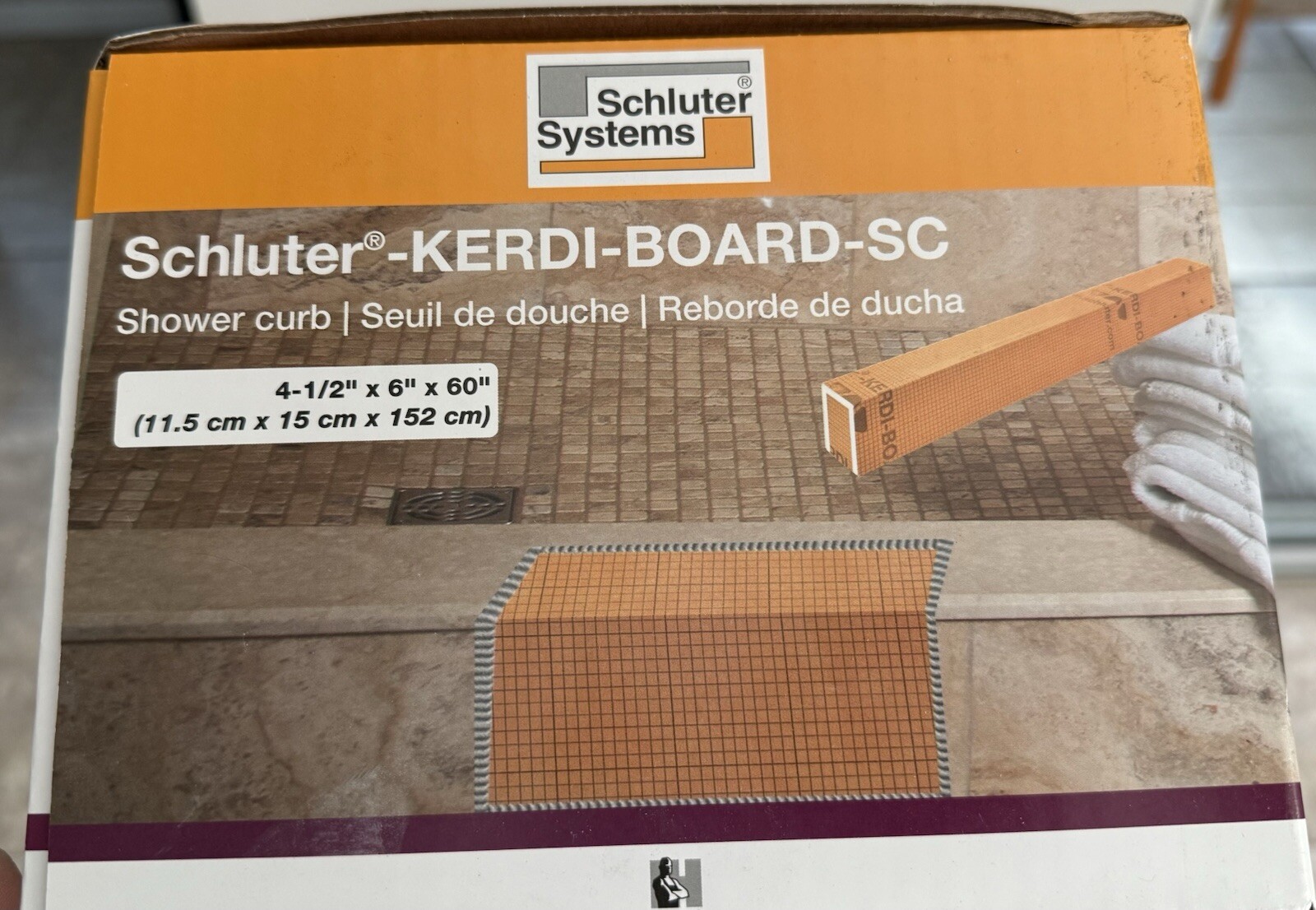 Schluter Systems Kerdi-Board-SC 60-in x 6-in x 4-1/2-in (KBSC1151501524)