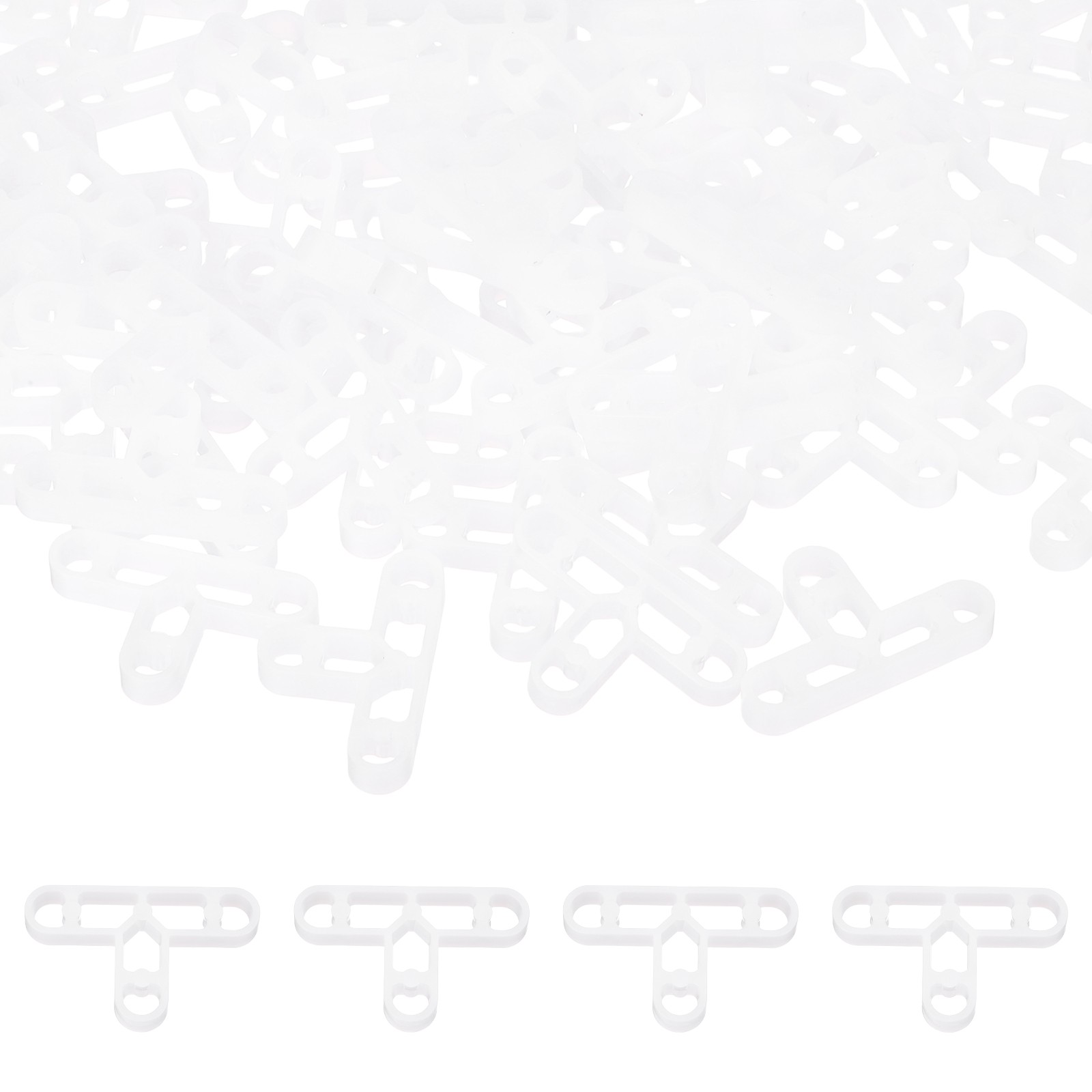 8mm / 5/16 Inch Tile Spacers，300 Pcs t Type Plastic Spacers, White