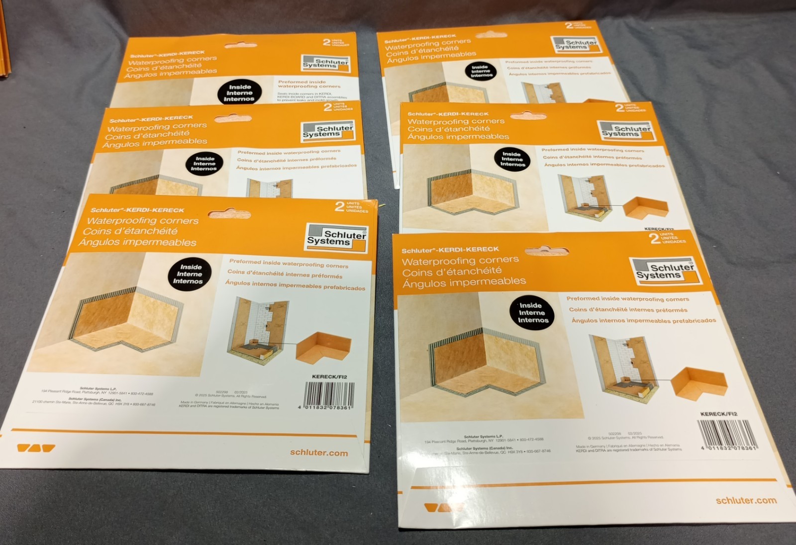 Lot Of 12 Units Schluter System