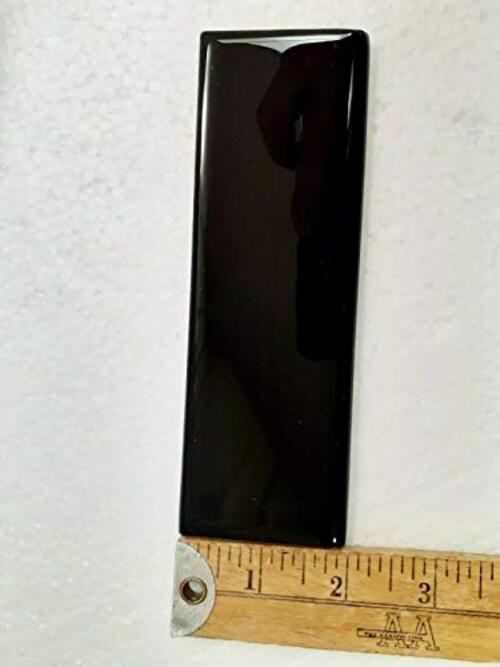 Black 2×6 in Ceramic Tile Bullnose Trim Edge 2 x 6 inch American Olean Box 10