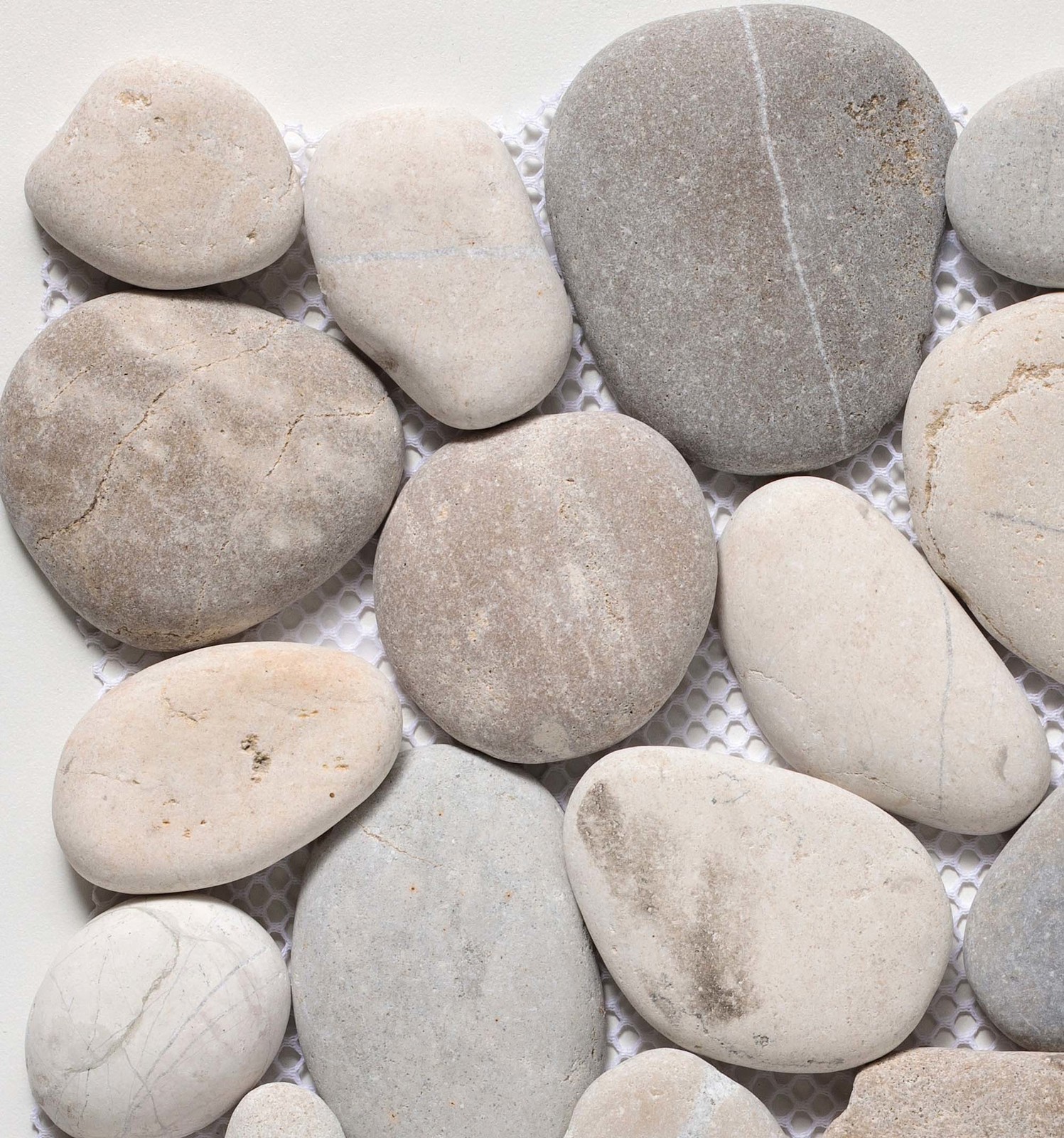 Cruz Bay Studio XP3PA Classic Pebble – 11″ x 11″ Pebble and Rock – Grey / White