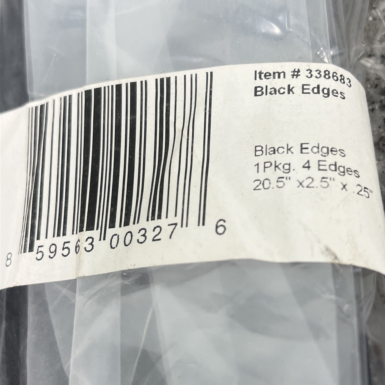Blue Hawk Floor Tile Edges 4 Pack Solid PVC Edges 20.5″ x 2.5 ” x .25″