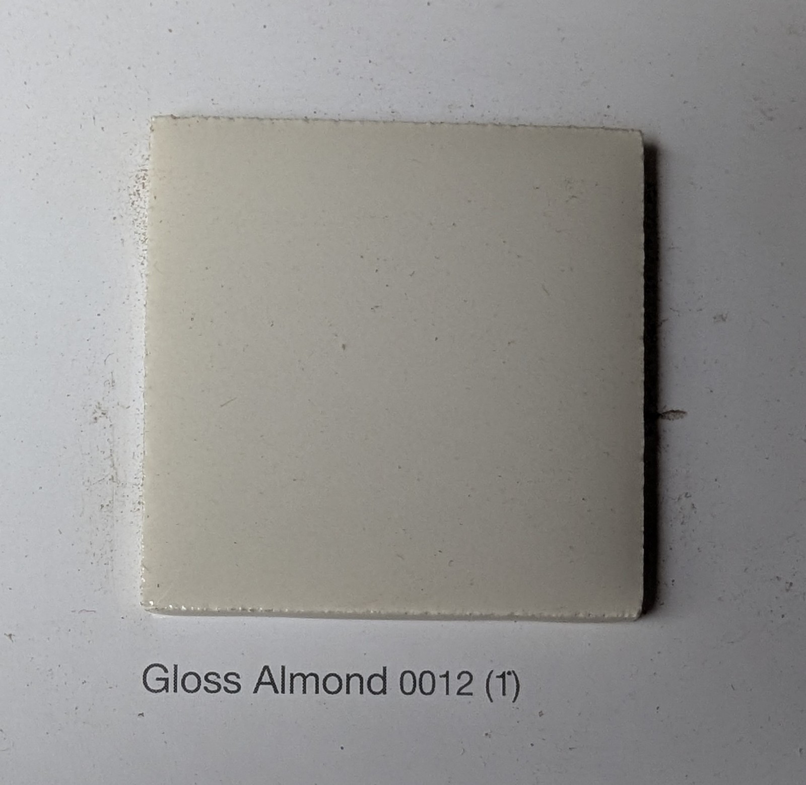 2 pcs American Olean Ceramic Wall Tile 6″ Gloss Almond #12 Square Bright USA