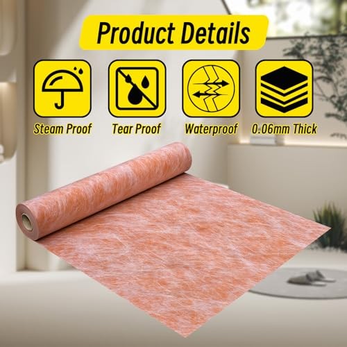 Waterproofing Membrane 3.3 ft x 32.8 ft / 108 Sq Ft 3.3Ft x 32.8Ft 108Sq Ft