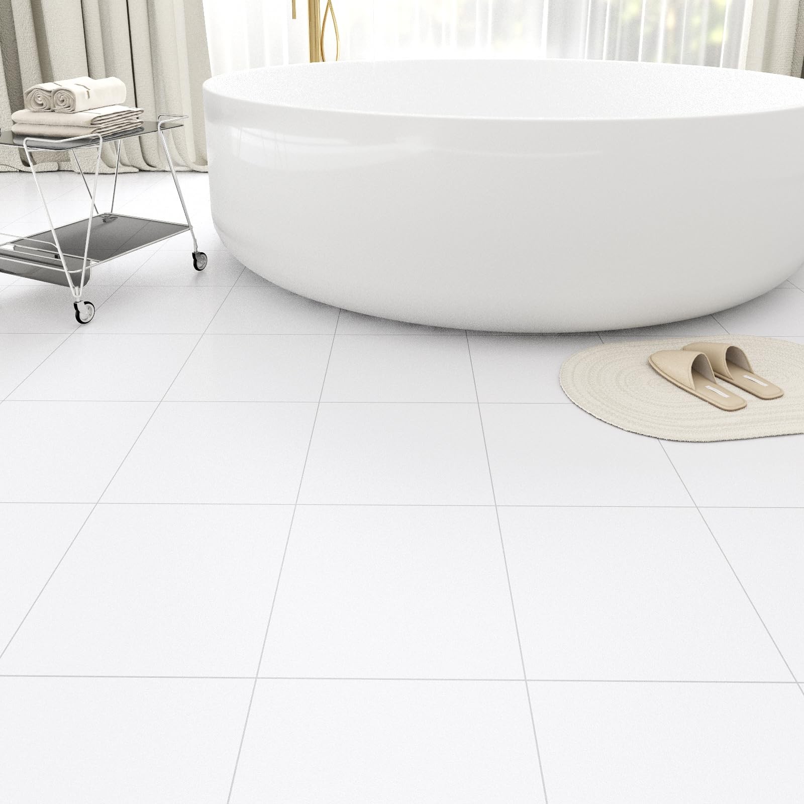 Zrjt Peel And Stick Floor Tile 20-Pack 20 Sq.Ft Matte Pattern Flooring 12 X 12