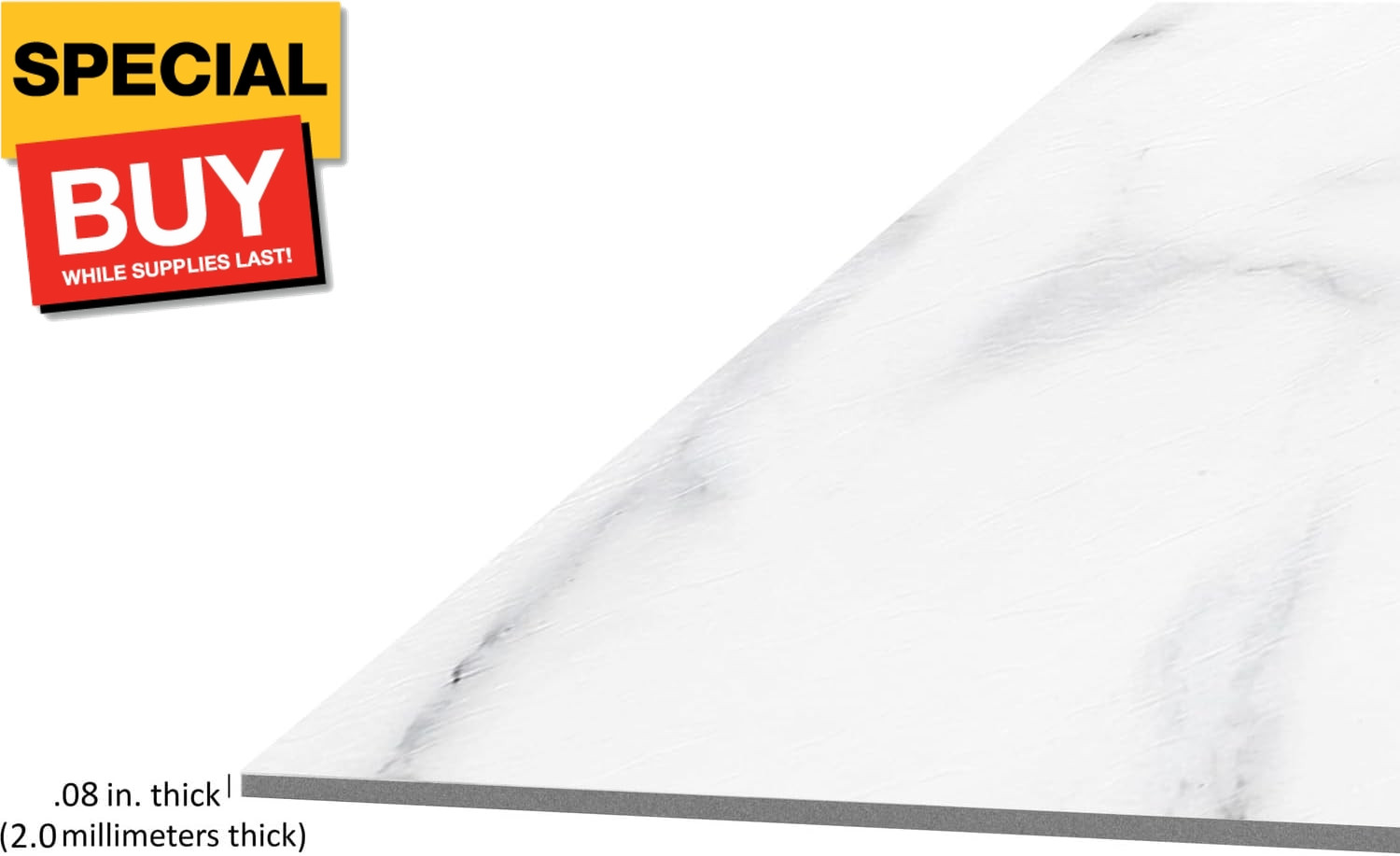 Palazzo Self Adhesive 12-Inch Vinyl Floor Tiles, 20 Rectangular Tiles – 12″ x 24