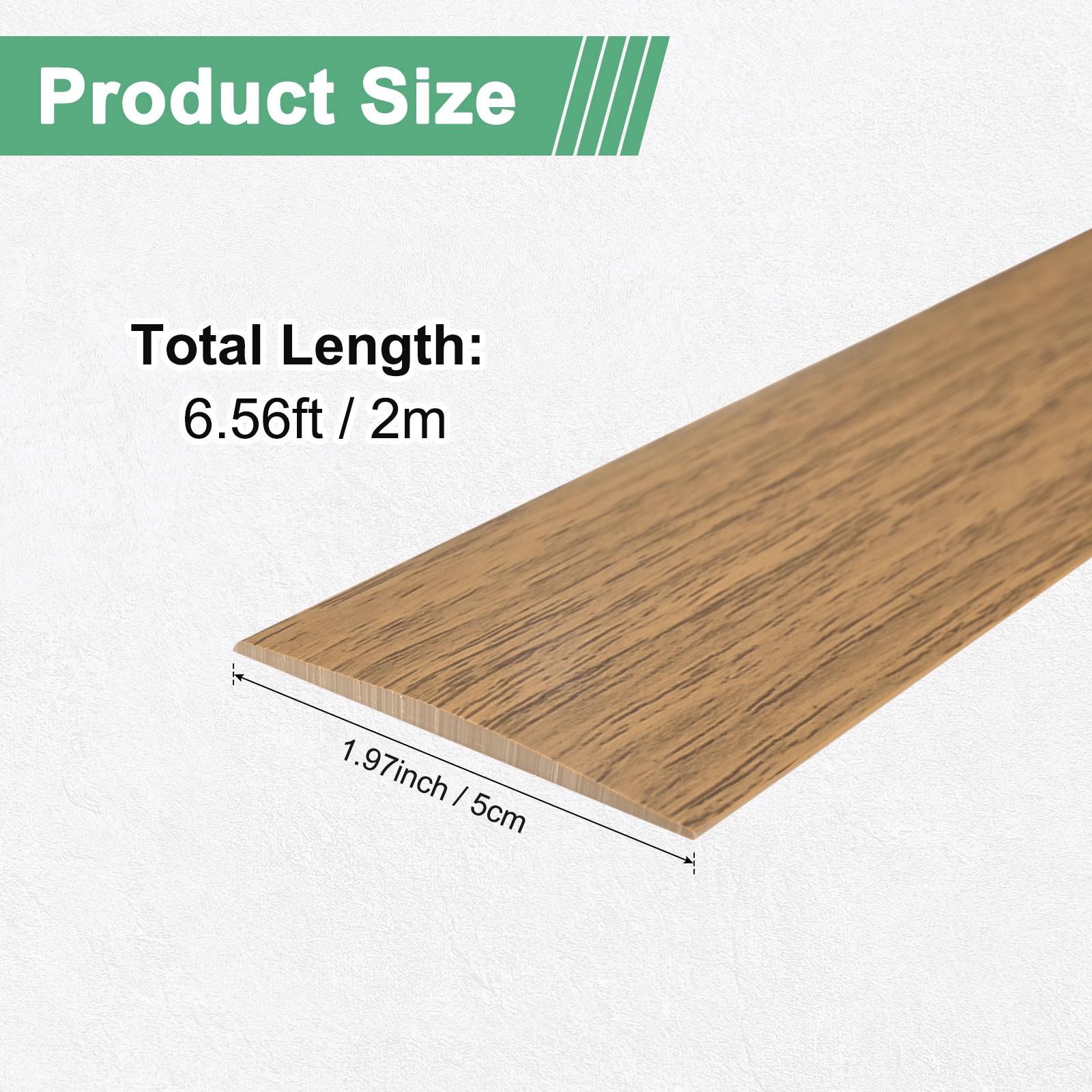 Transition Strip, 6.56FTx1.97Inch(2mx5cm) Floor Strip [Yellow Oak]