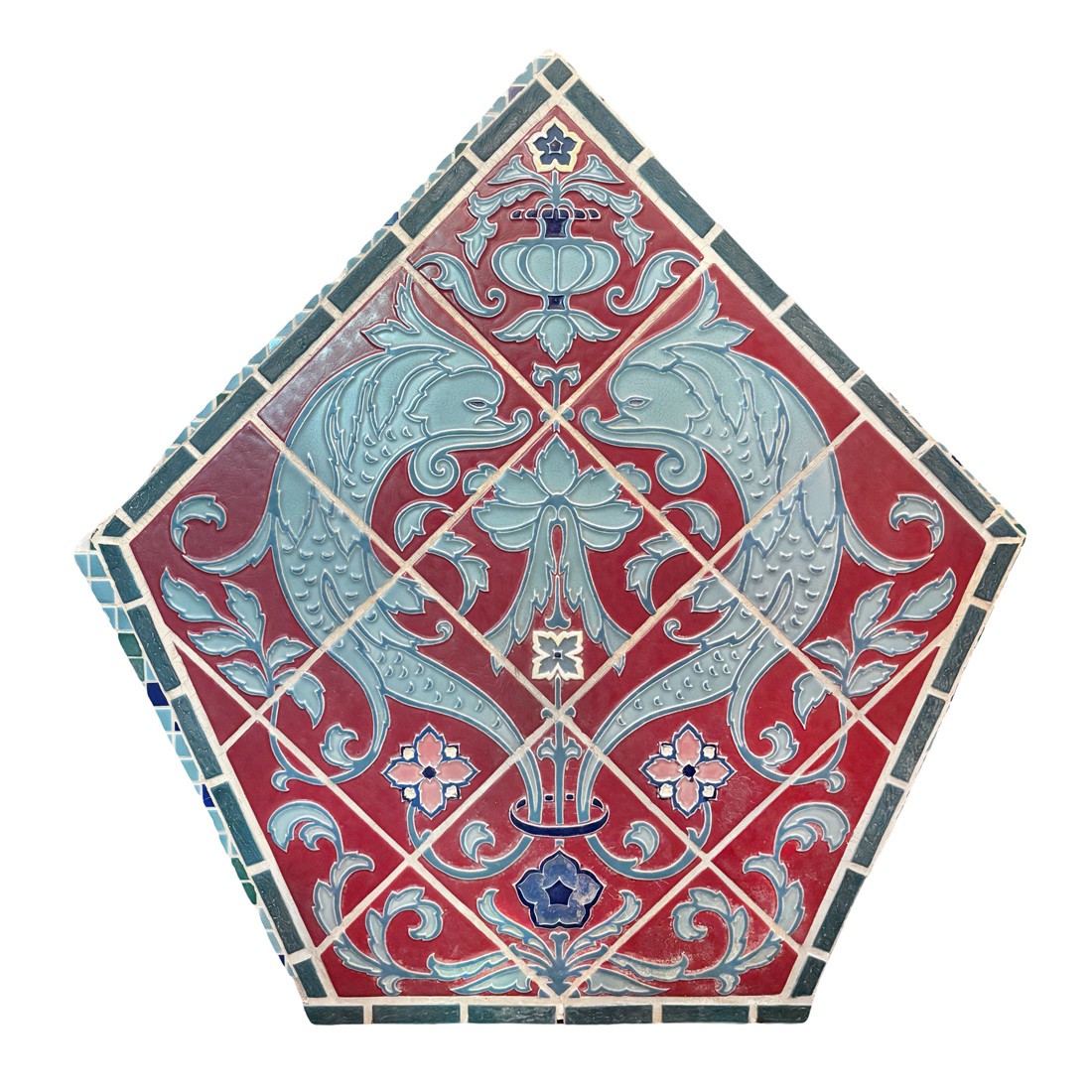 Mueller Mosaic Co. Figural Tile Medallion- Windsor House Master Bath, NFT101
