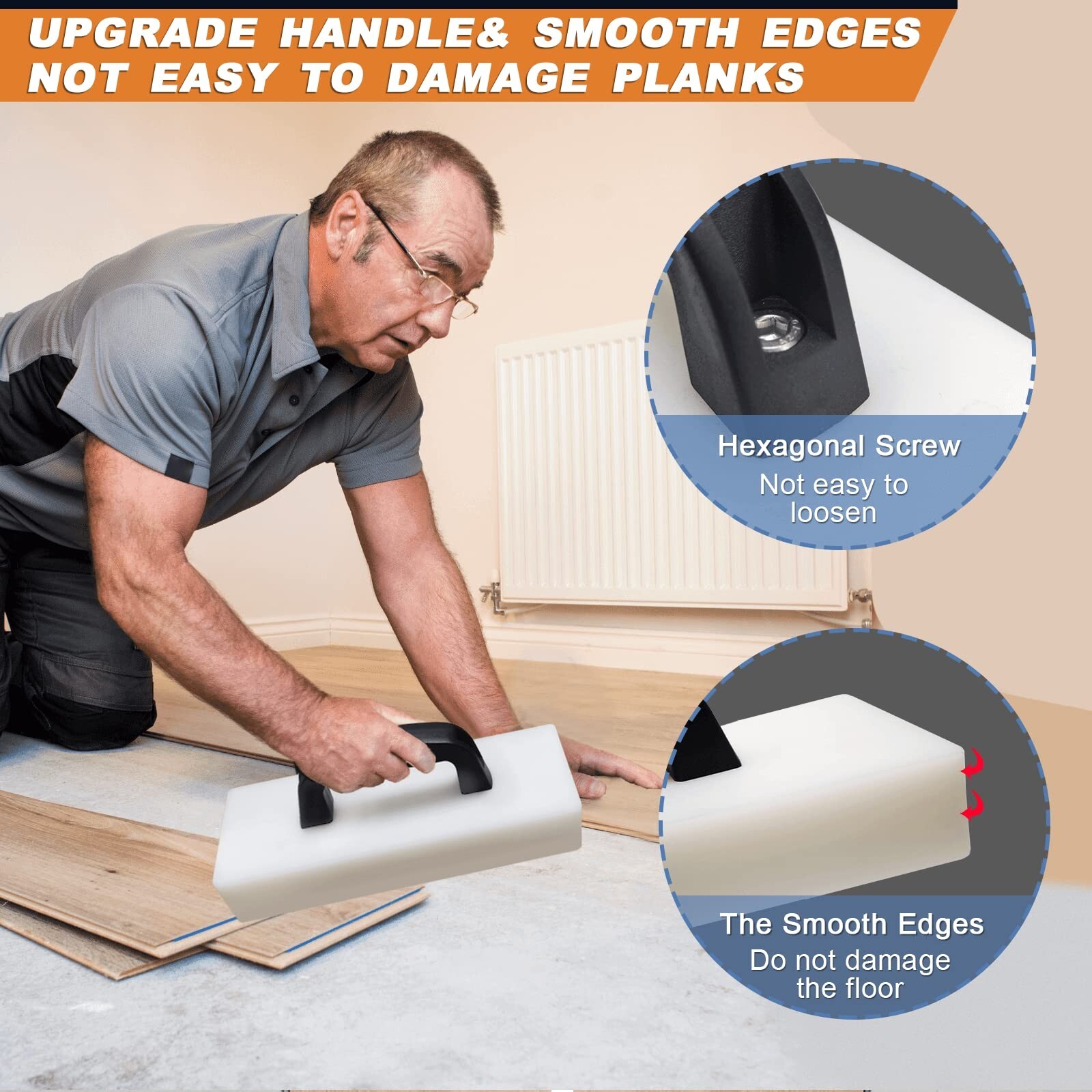 Heavy Duty Flooring Tapping Block – Suitable for Laminate, Vinyl, Hardwood & …