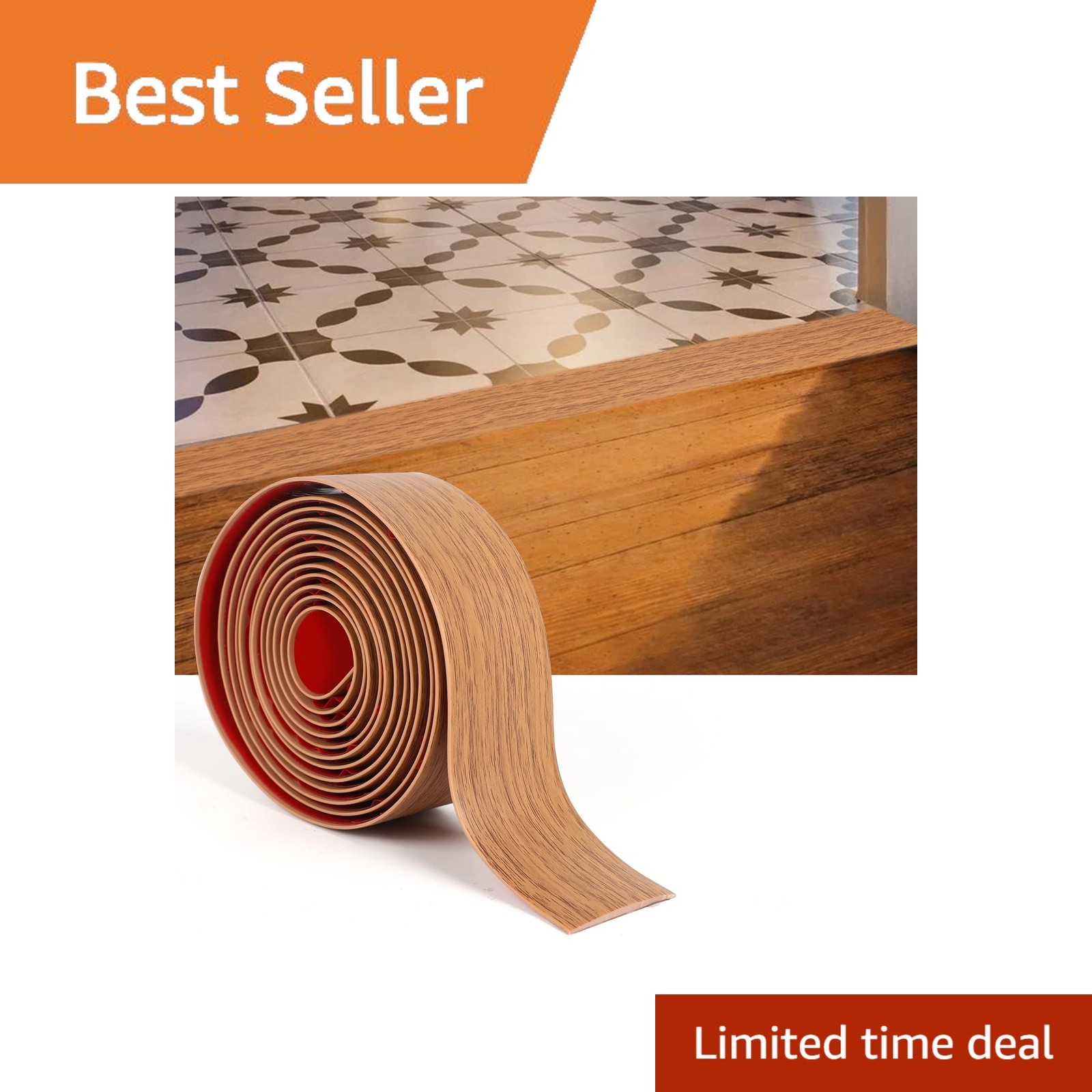 Danlaila Brown Wood Grain 2″x10Ft Floor Strip