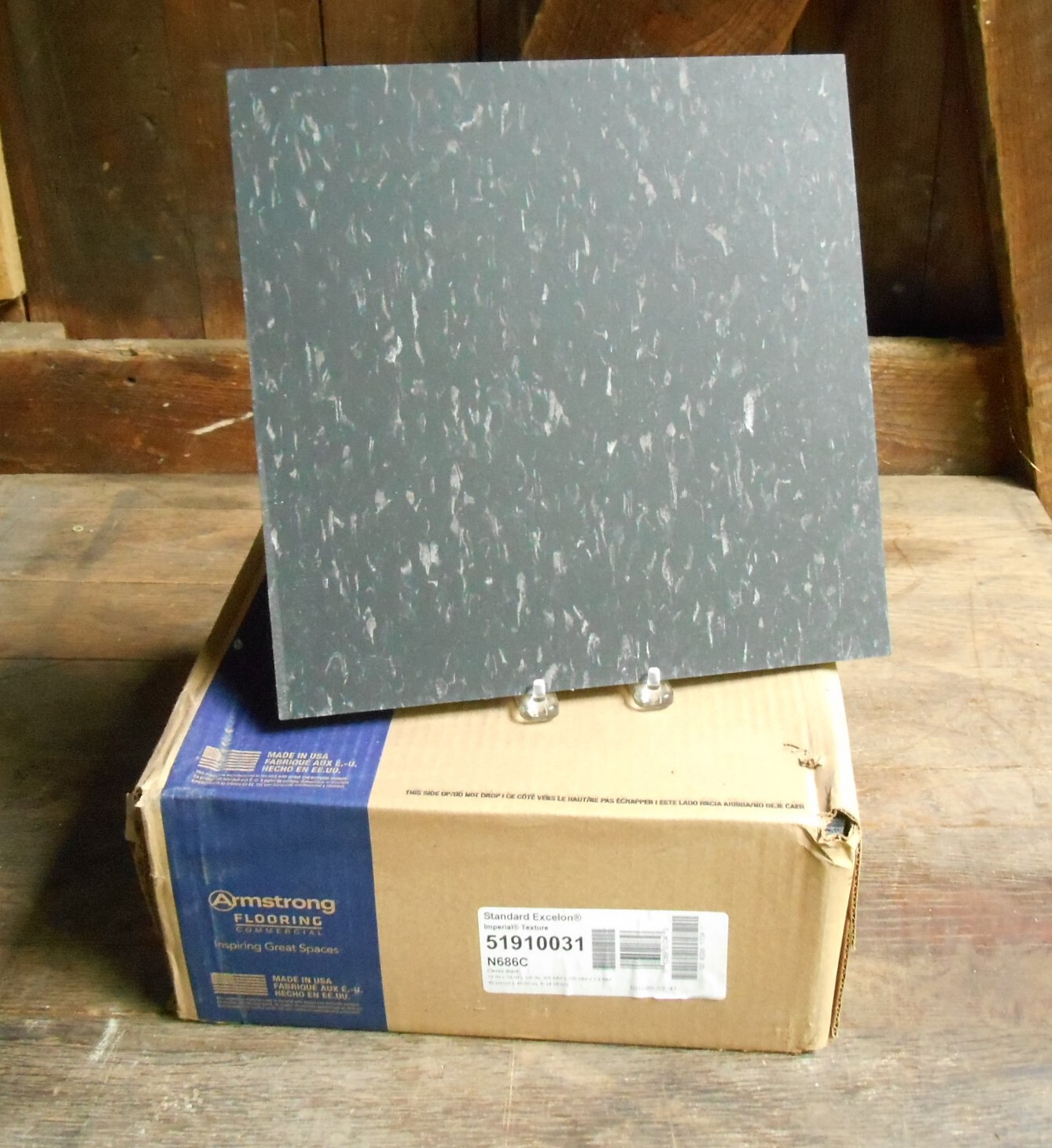Armstrong Excelon Commercial Floor Tile Classic Black 12″x12″ Case of 45 Pcs.