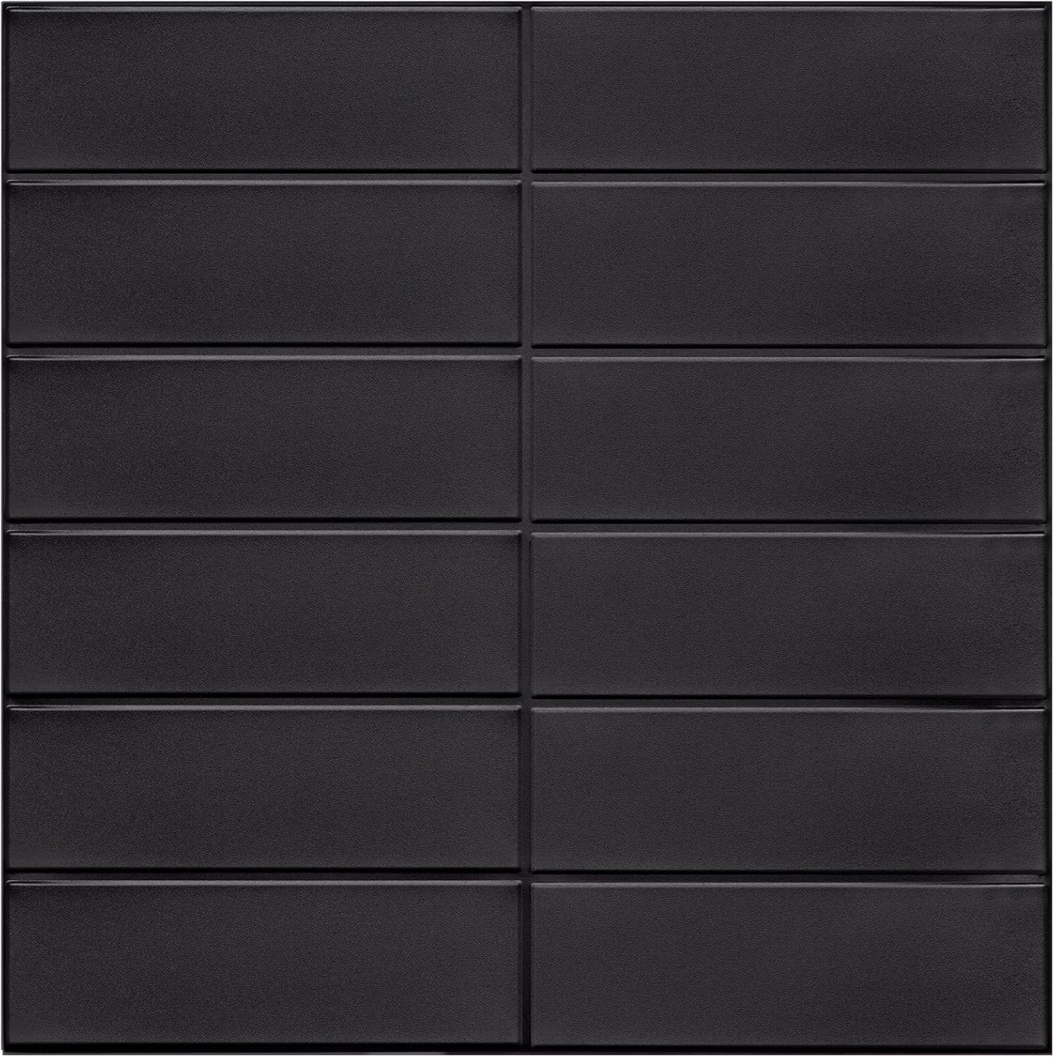 Backsplash Tile for Kitchen Peel and Stick, New 12*12inch, Matte Black