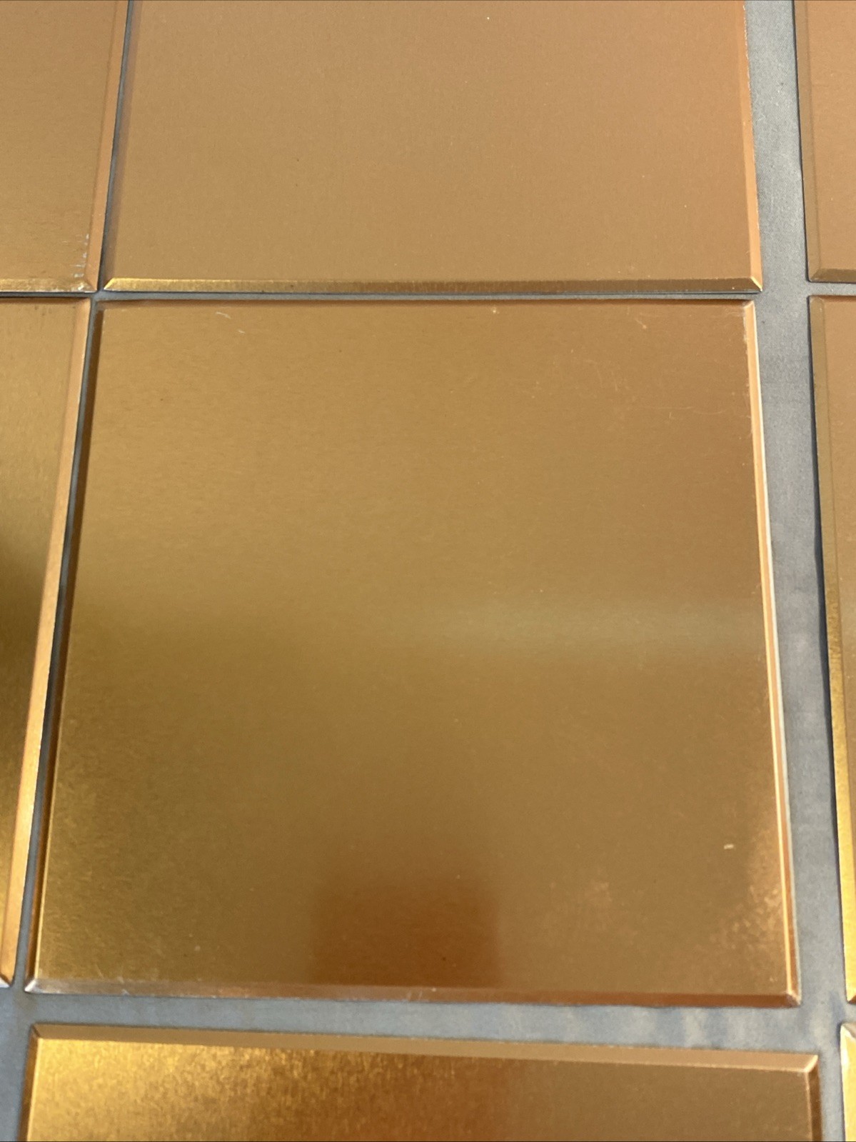 Brushed COPPER Tin Square Tile 6×6 inch Smooth Kitchen Bathroom Backsplash 20