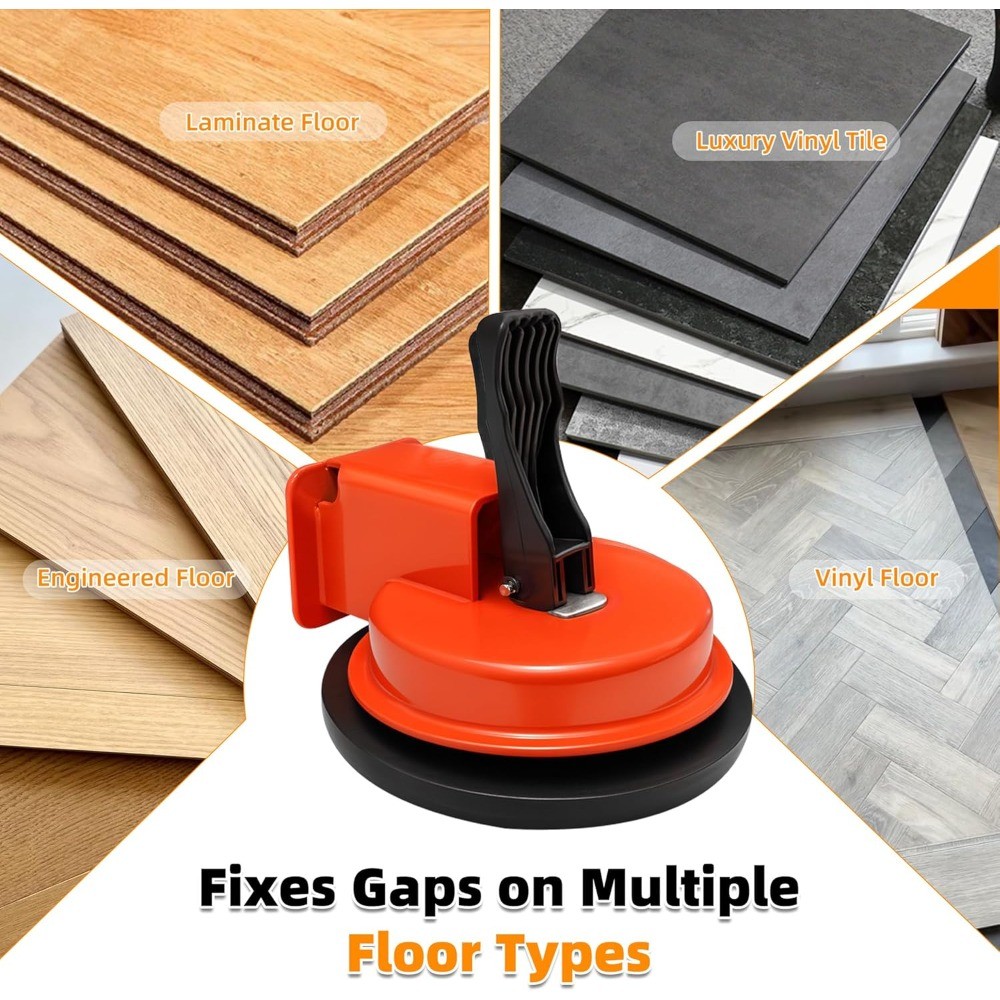 Floor Gap Repair Tool with Iron Suction Cups for Laminate Vinyl Engineered Wood