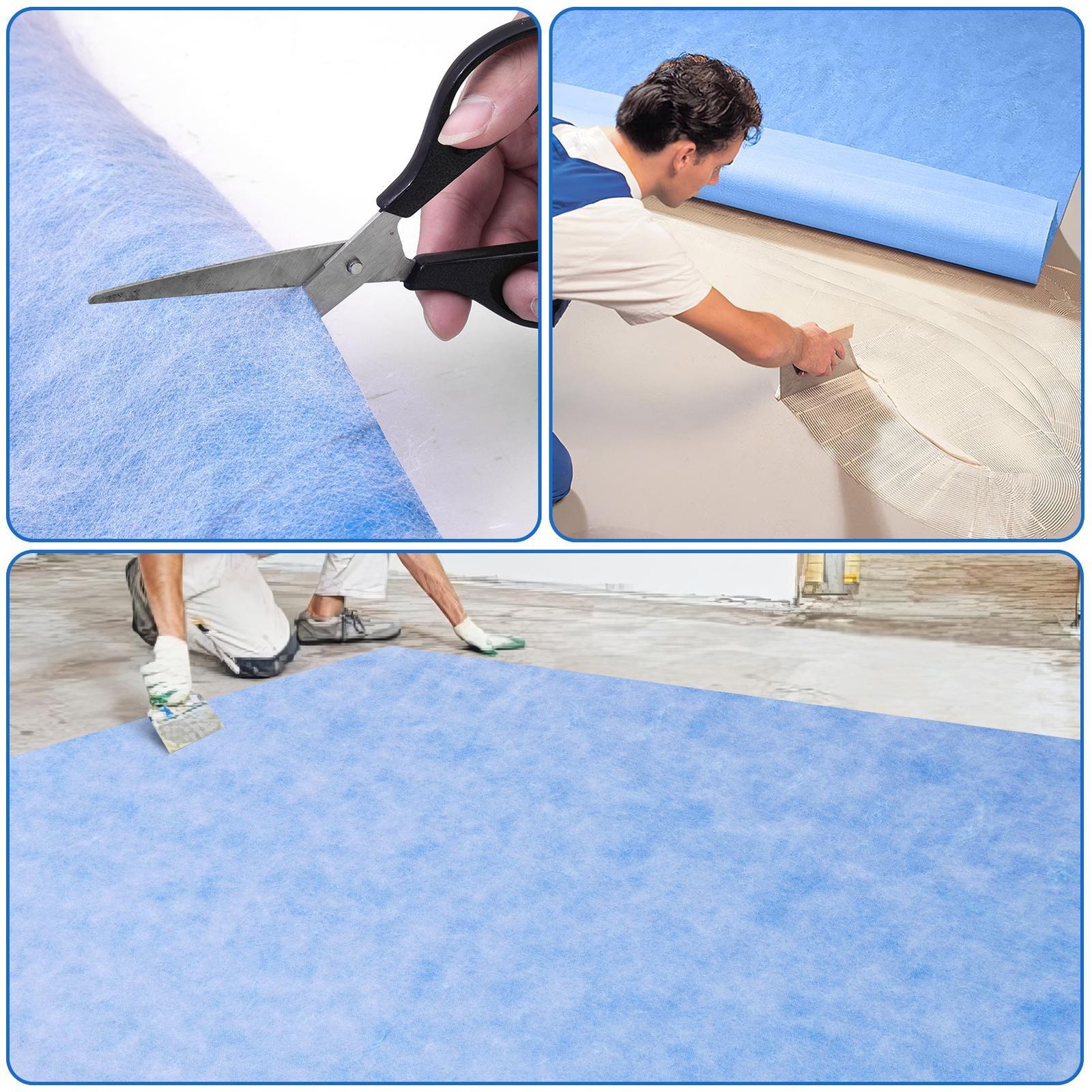 Waterproofing Membrane Tile Underlayment for Bathroom Shower Flooring Wall 20mil