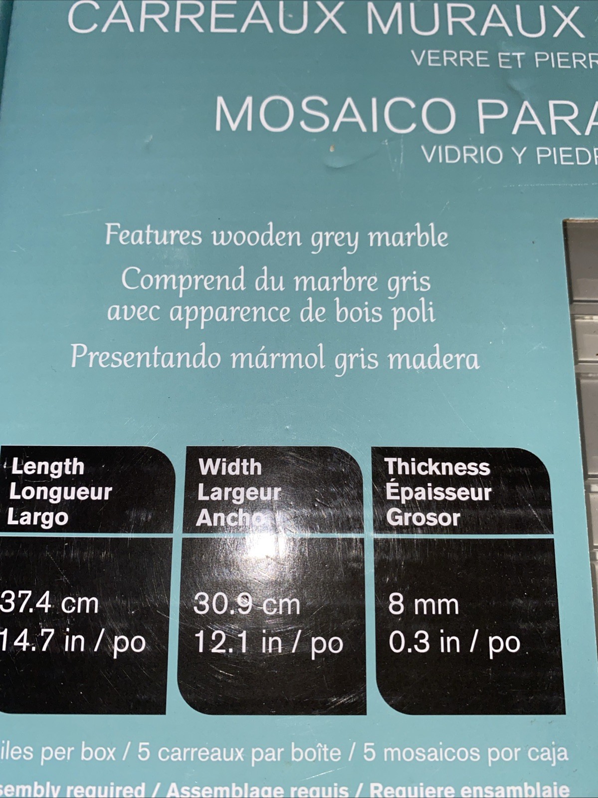 Golden Select Sierra glass and stone mosaic wall tiles 5 sheets per box