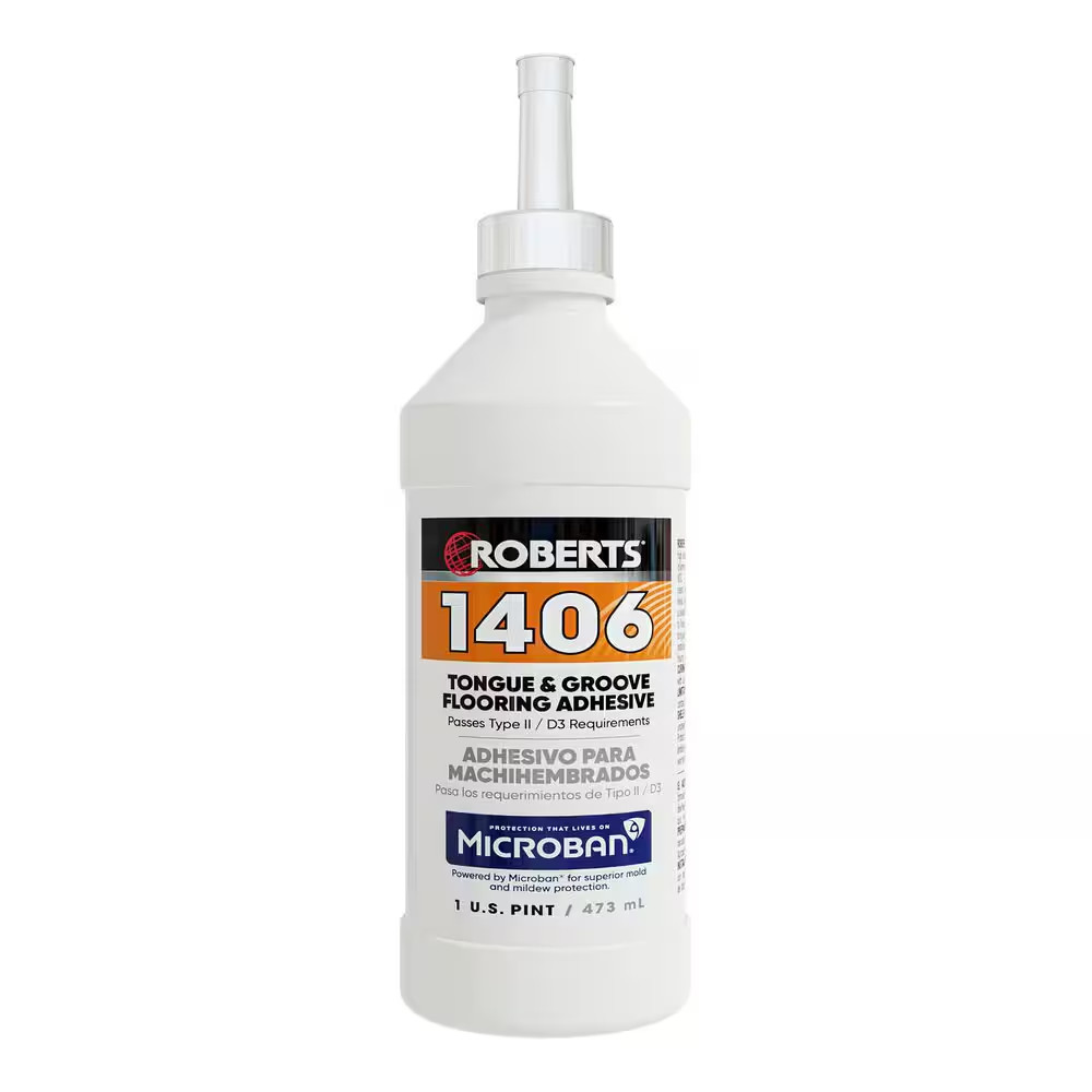 Beige 1-Pint (0.5 Qt.) Tongue and Groove Laminate and Wood Floor Adhesive