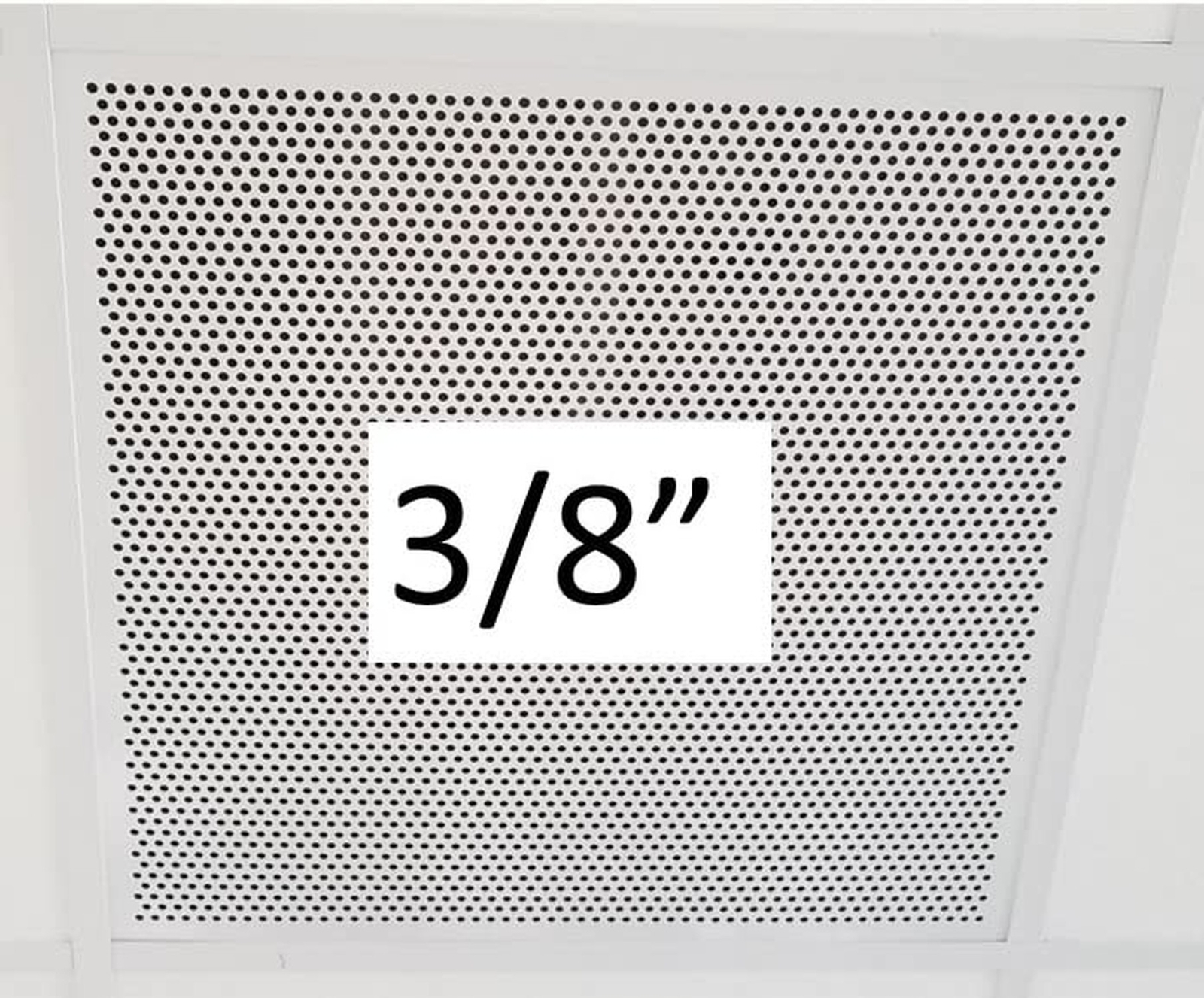 2’x2′ White Plastic Perforated Tile with 3/8″ Holes (2-Pack) 2