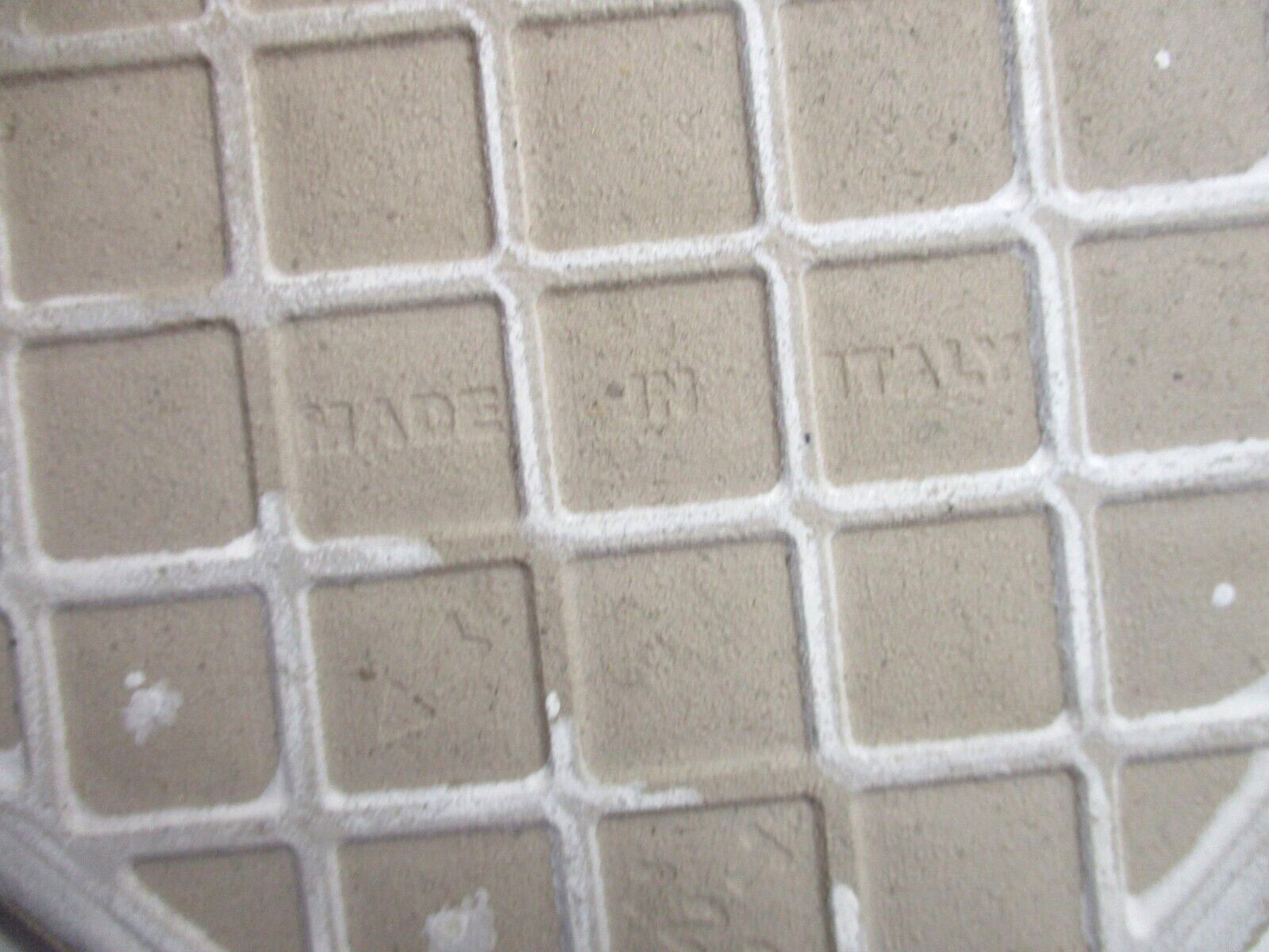 1 Floor Tile Italy 5-13/16″ Square Beige Matte Imitation Slate FlagStone Vintage