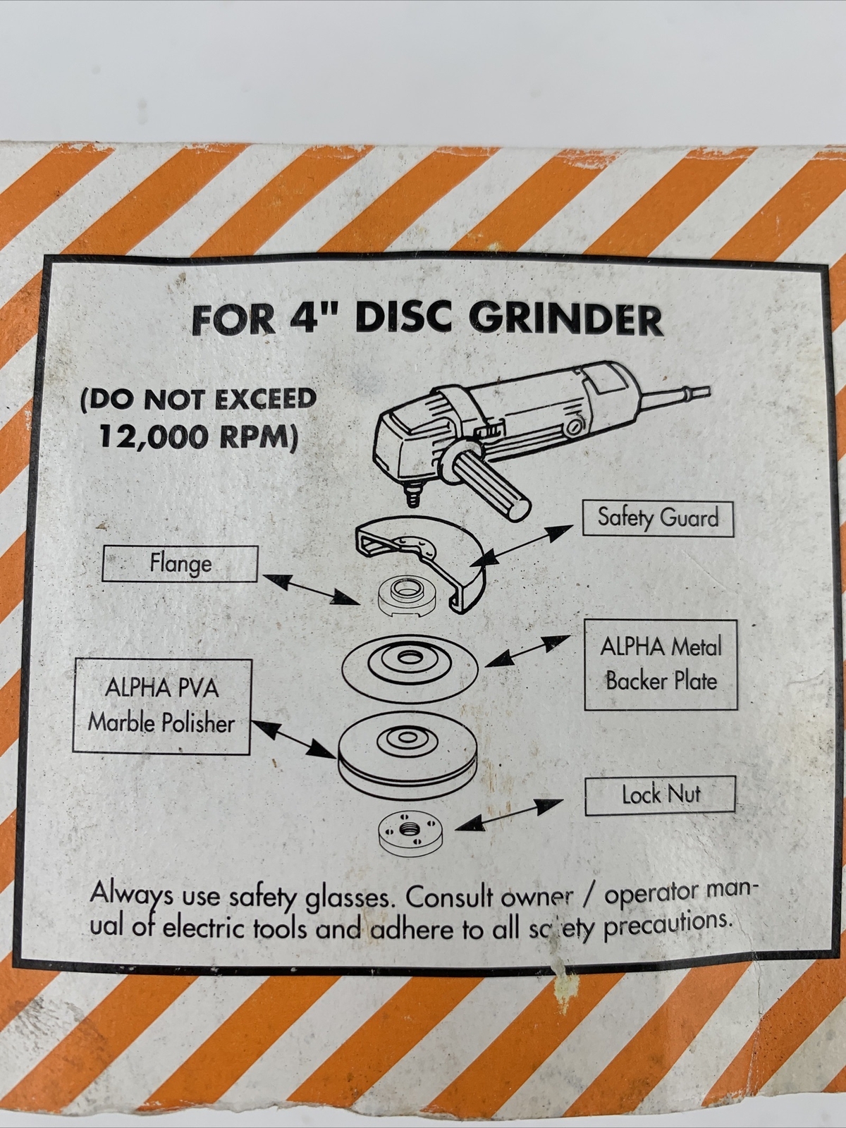Alpha Edge Polisher PVA MS Style Pad for Steel Glass Marble Medium Finish