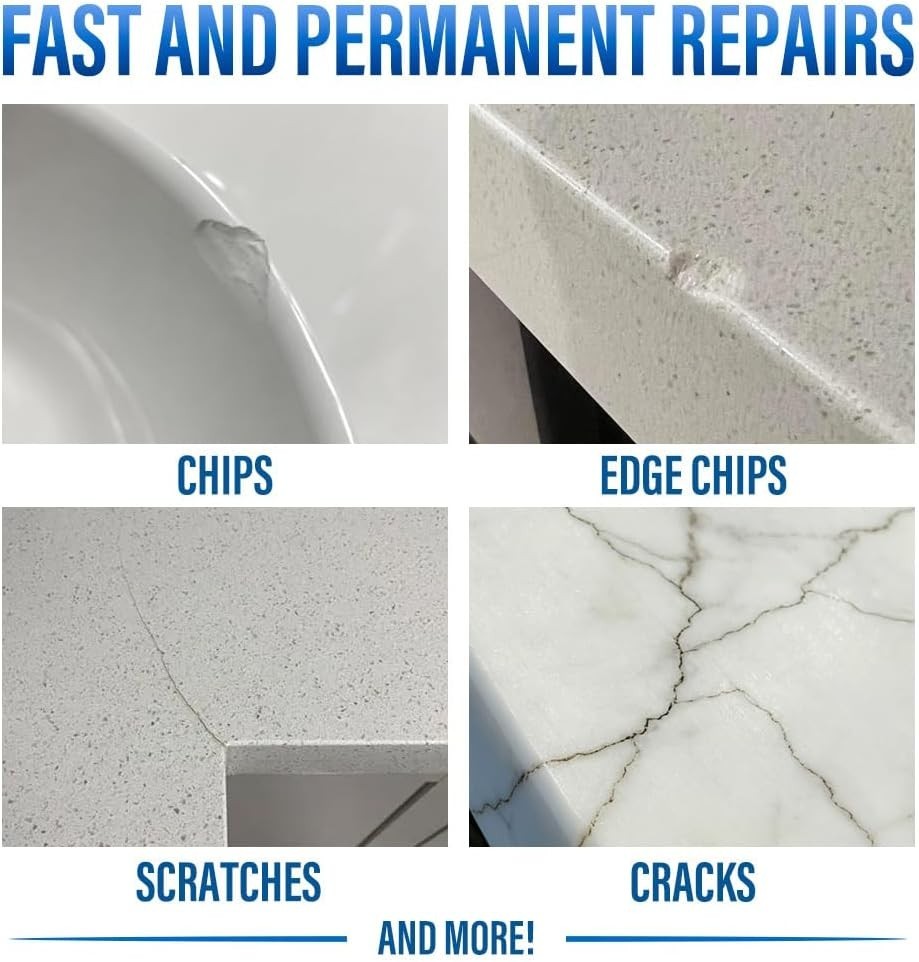 Super Strong Adhesive Quartz Repair Solution – Perfect for Countertop Damage