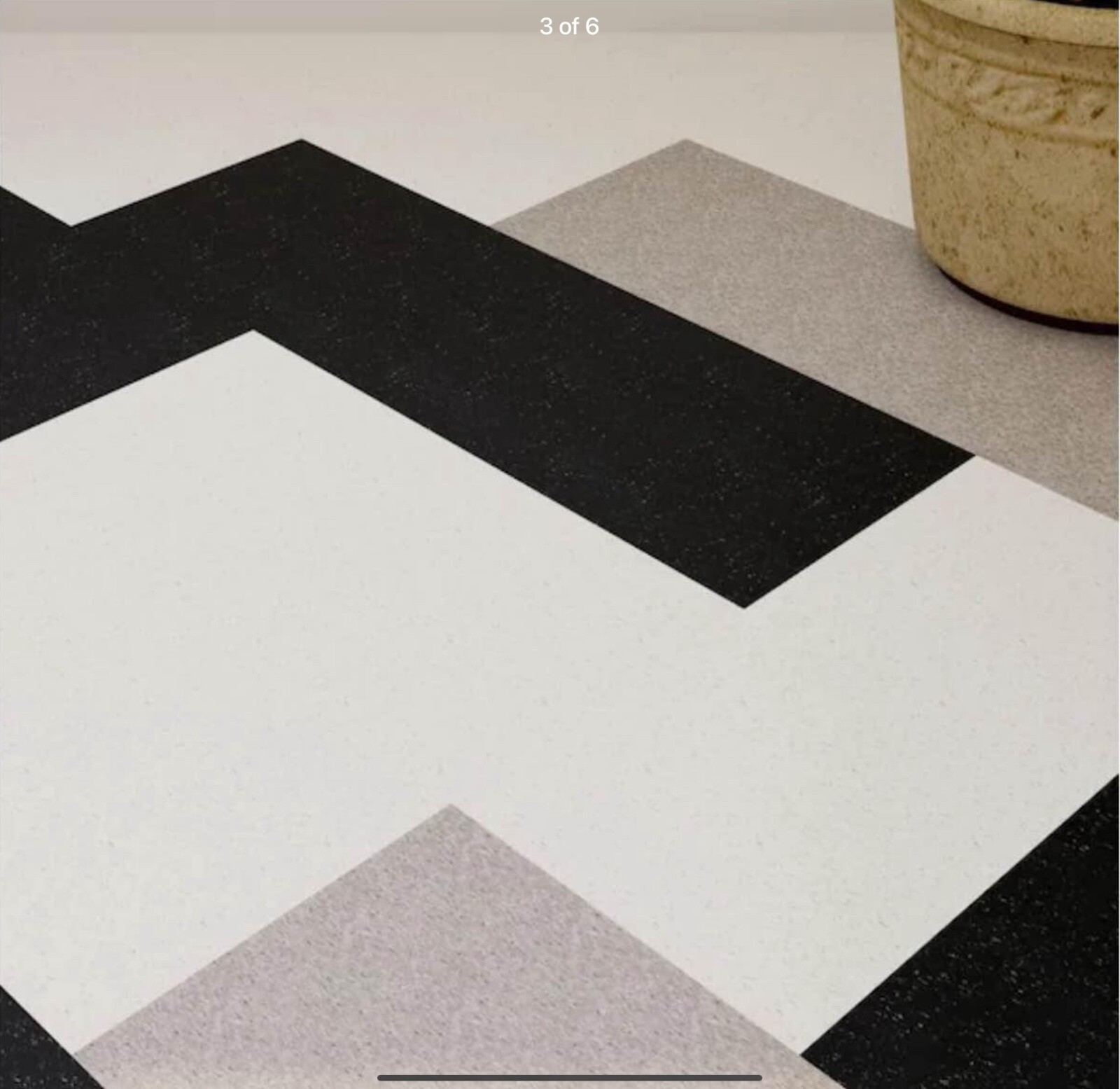 Armstrong Cool White and black and gray Standard Excelon Imperial Texture Vinyl