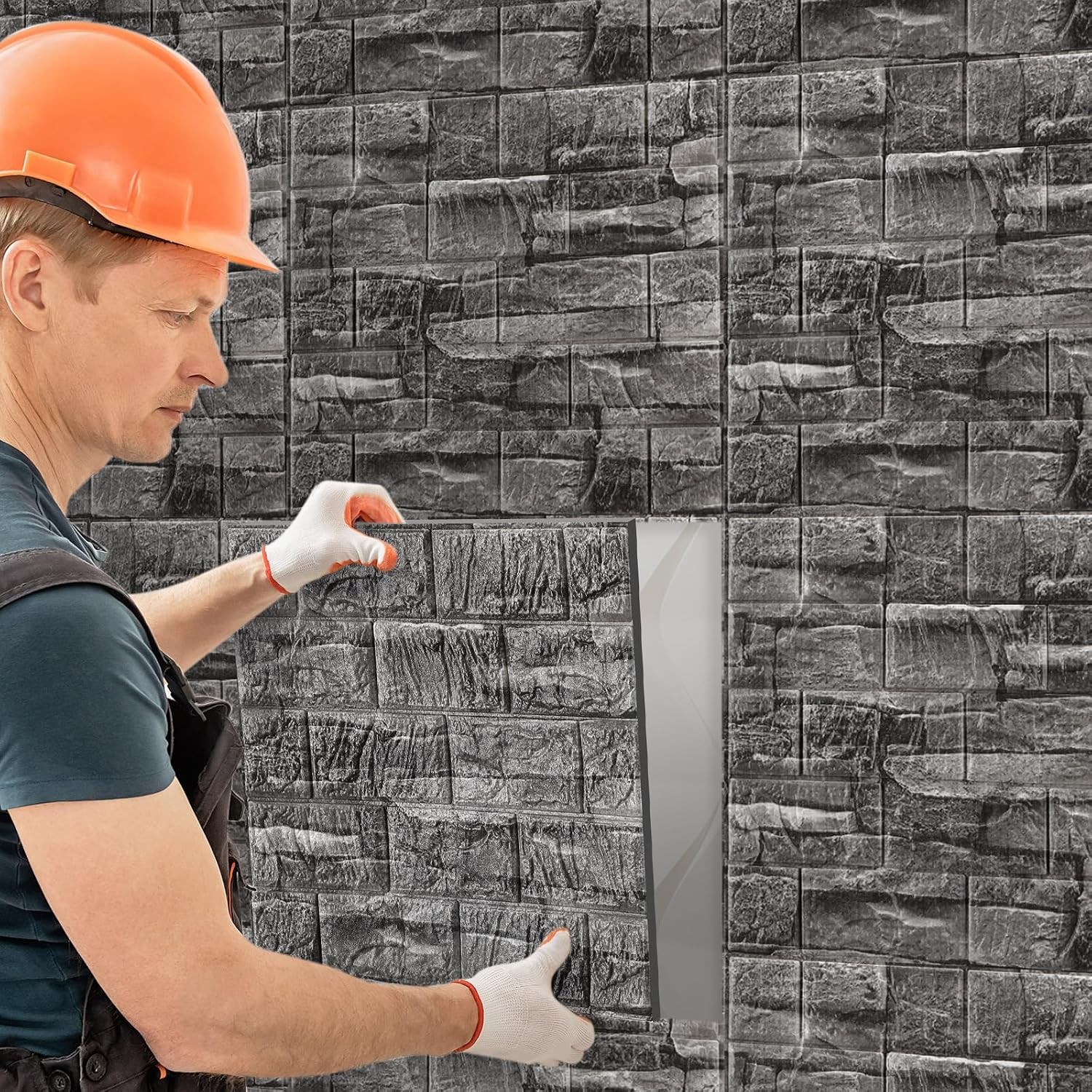 30 Pcs 28.8-48.4 Sq ft 3D Wall Panels Peel and Stick Foam Brick Wallpaper Printa