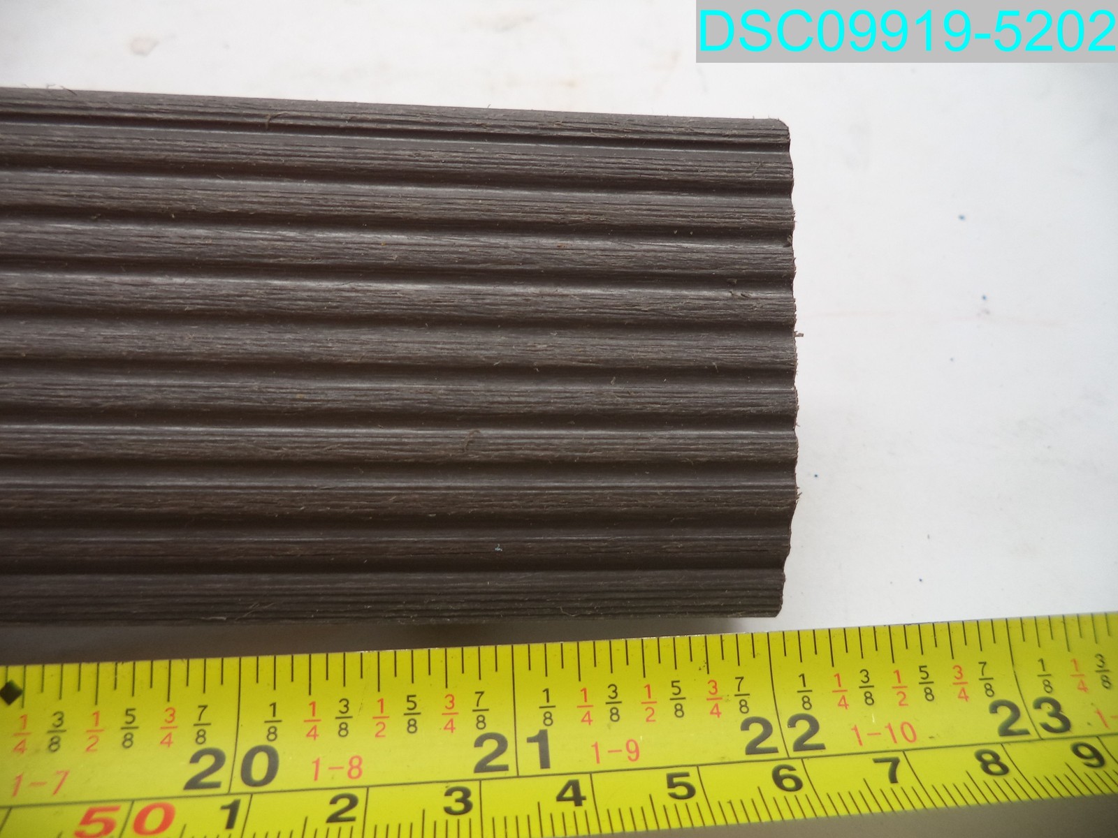 QTY=16: US-QD-SF-ZX-SI 1/6 x 1′ Quick Composite Deck Tile Straight Trim