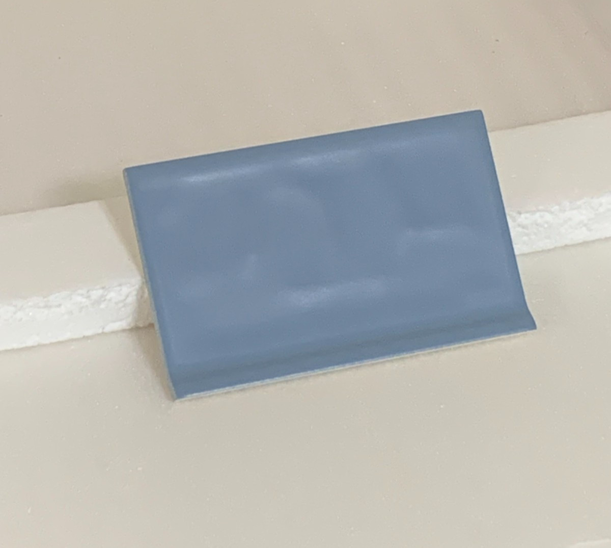 New Vtg Florida Ceramic Vermont Blue #566 Potters Touch Cove Base 4 ” x 6 “