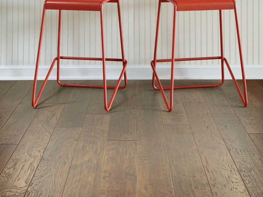 Shaw SW741 Pebble Hill 6″W Handscraped Engineered Hickory – Off White