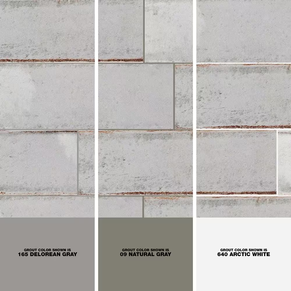 Moze Gray 3 In. X 12 In. 9 Mm Ceramic Wall Tile (22-Piece) (5.38 Sq. Ft./ Box)
