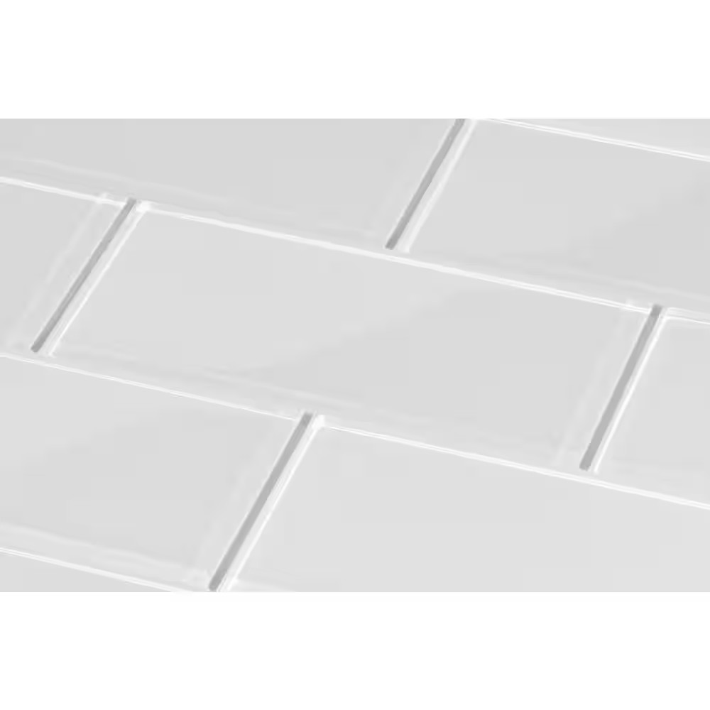 Evergreen 3 In. X 6 In. X 8Mm Glass Subway Tile (5 Sq. Ft./Case)