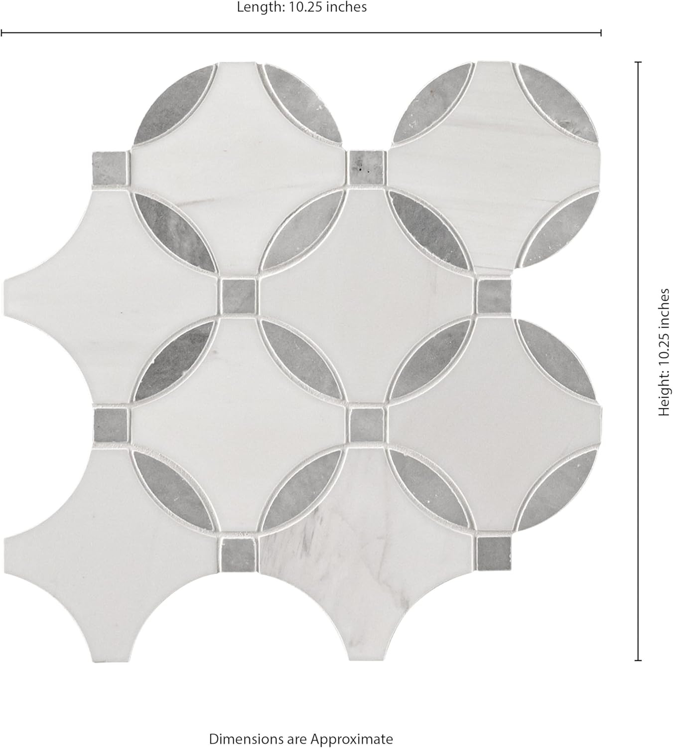 Bianco Dolomite 11×11 Polished Marble Tile for Elegant Backsplashes