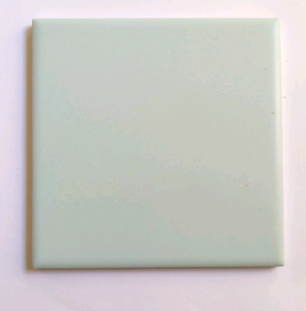 1 pc. 4 3/8 X 4 3/8 Matte Light Turquoise Jade Green Florida Tile New