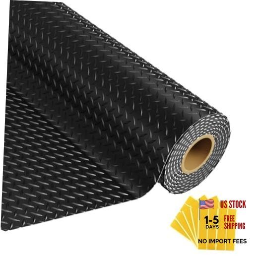 8×20 FT Garage Floor Mat, 2.8mm Thickened Flooring Roll for Under 8×20FT Black
