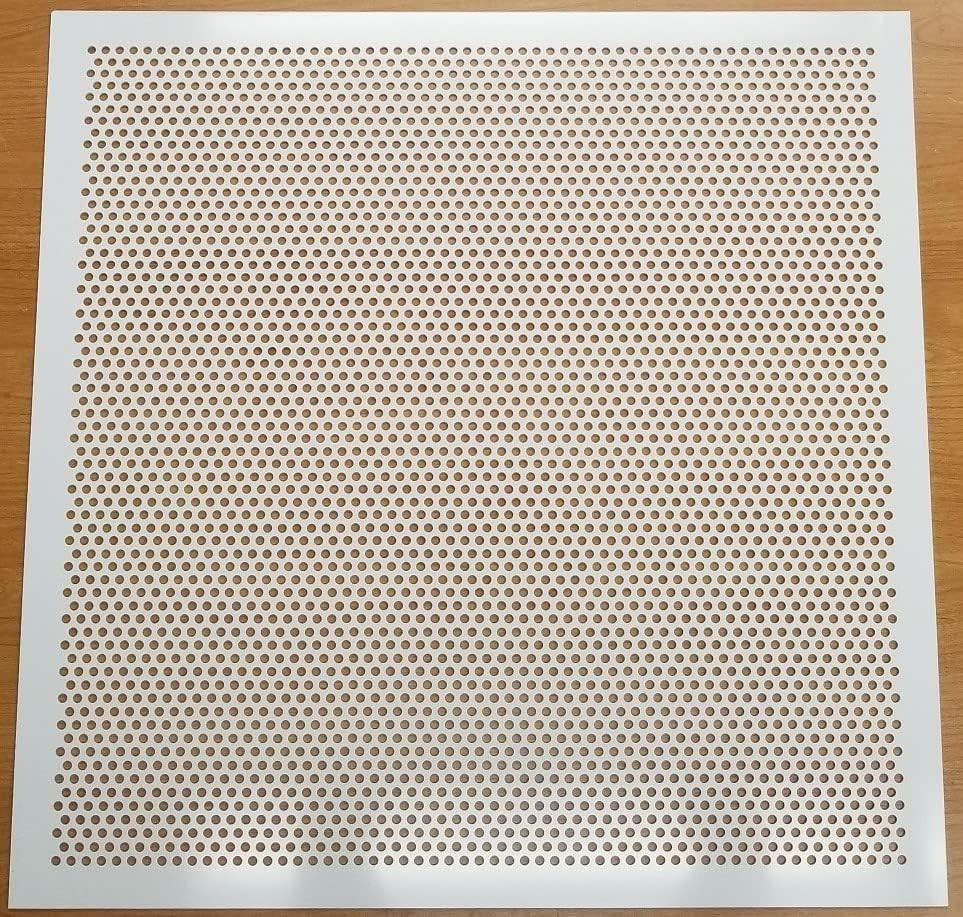 2′ x 2′ White Perforated Ceiling Tiles – 5 Pack with 1/4″ Holes, Easy Install