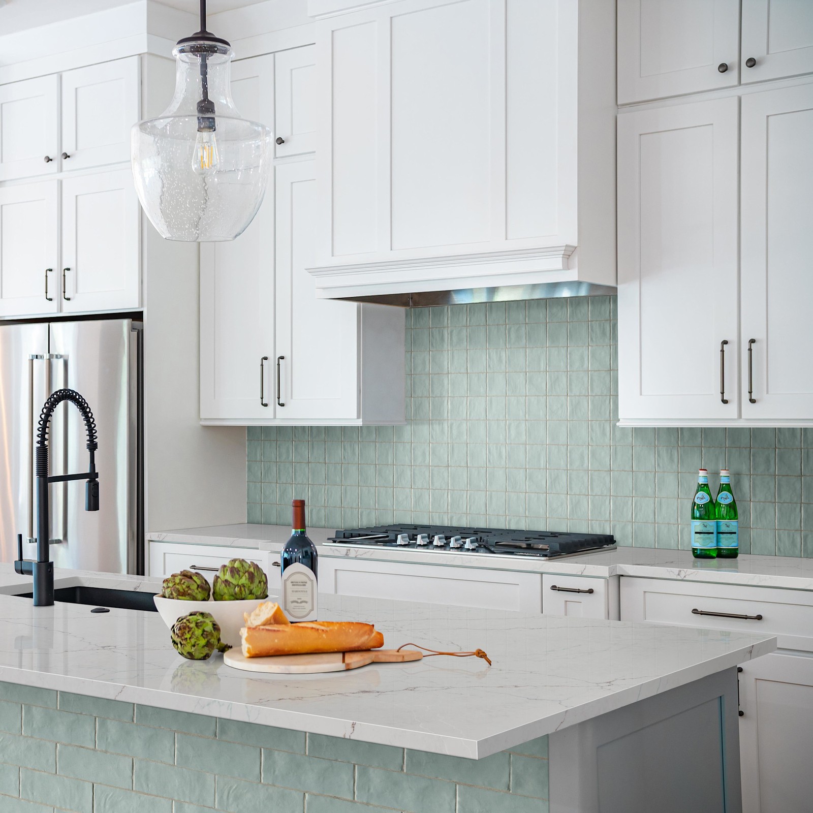 Ackland AKNPTRAV2.5X8S-CA Rava – 3″ x 8″ Solid Subway Wall Tile – – Canvas