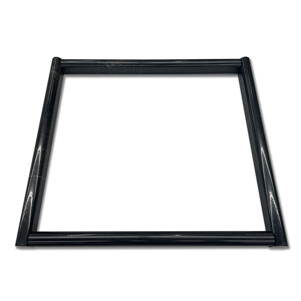 N18P Nero Marquina Black Marble 3/4×12 Pencil Liner Trim Molding Polished