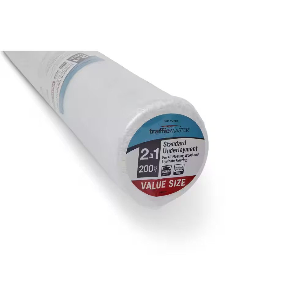 2-In-1 Standard 200 Sq. Ft. 48 In. X W 50 Ft. L X 2 Mm T Underlayment for Engine
