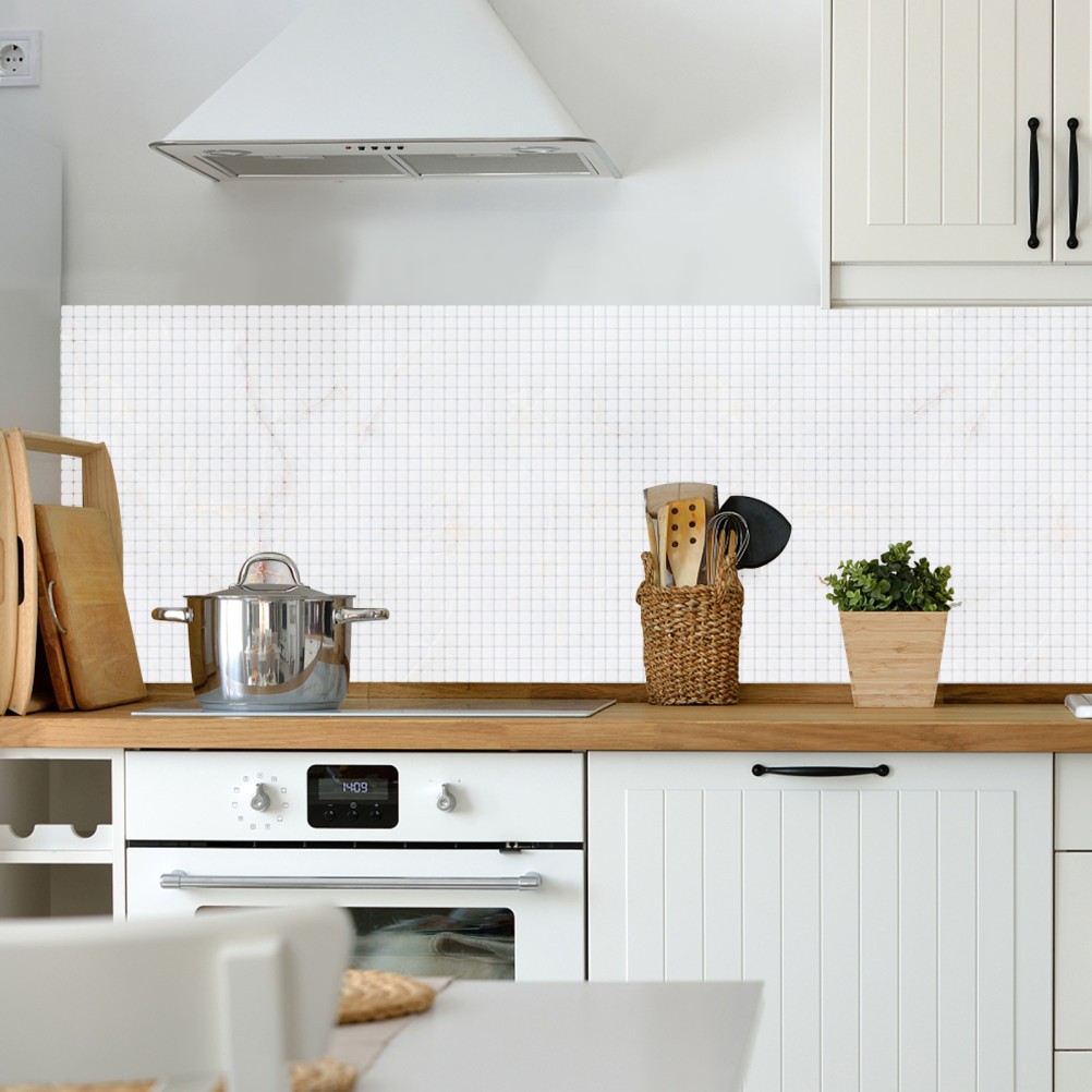 450Pcs Transparent Glass Mosaic Tiles Reusable 1x1cm Squares for Wall Decoration