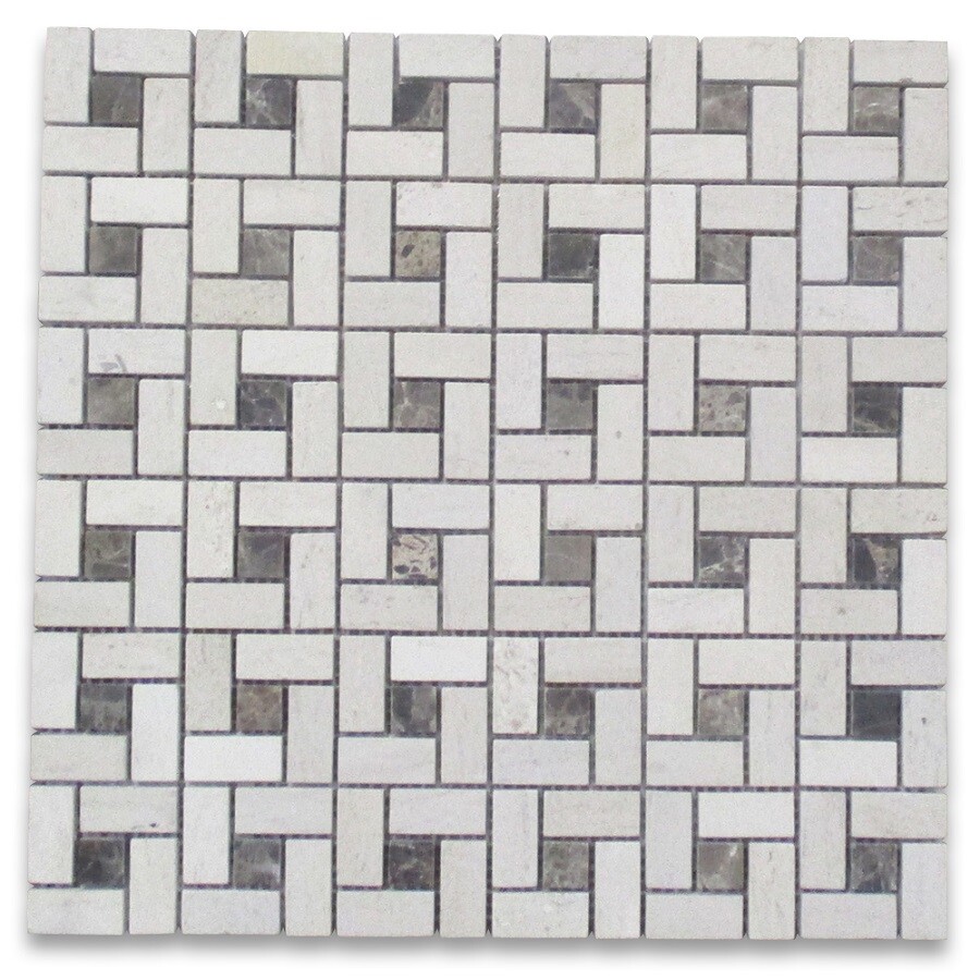 H684XH Golden Beach Moleanos Beige Limestone Pinwheel Mosaic Tile Honed