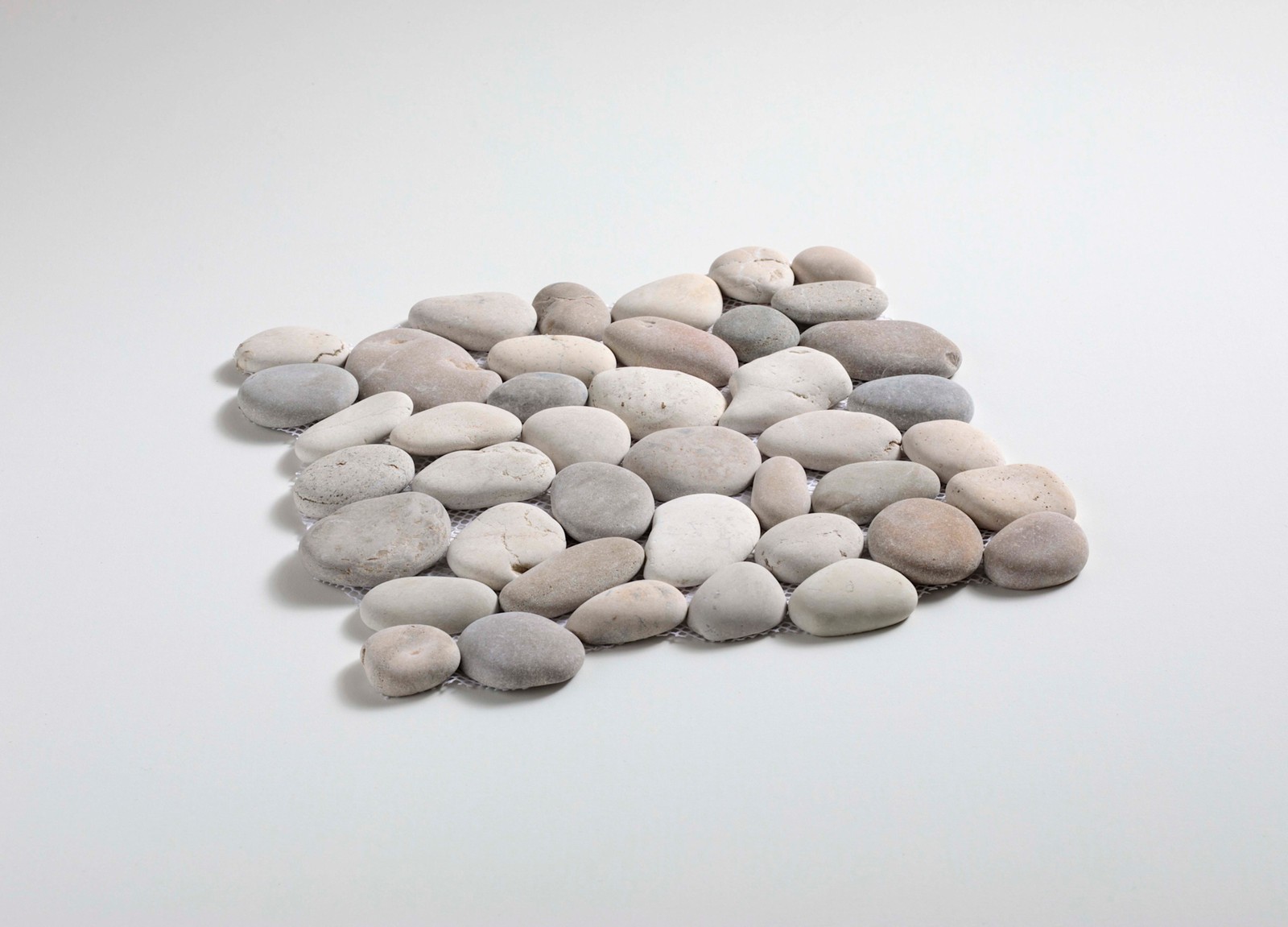 Cruz Bay Studio XP3PA Classic Pebble – 11″ x 11″ Pebble and Rock – Grey / White