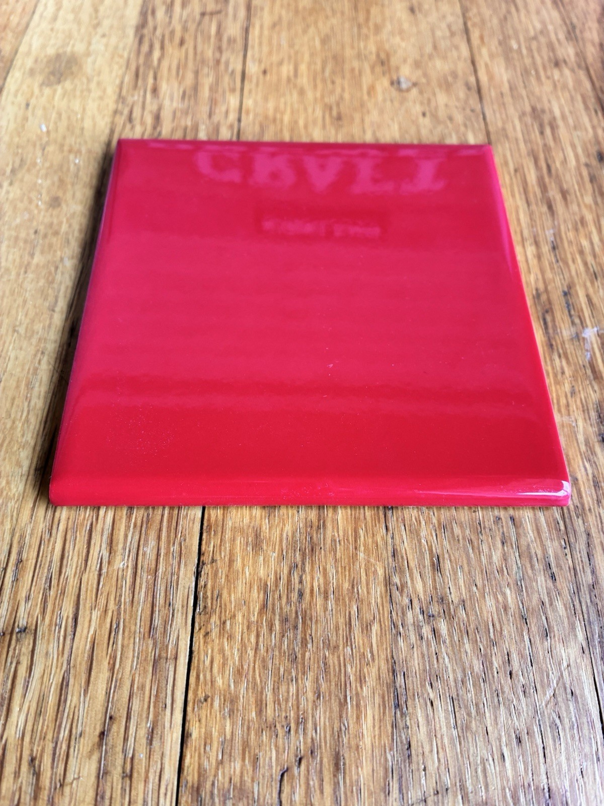 Glossy Bright Red 4-1/4” Square Ceramic Tile–Roca “Red Pepper” 20 sq ft
