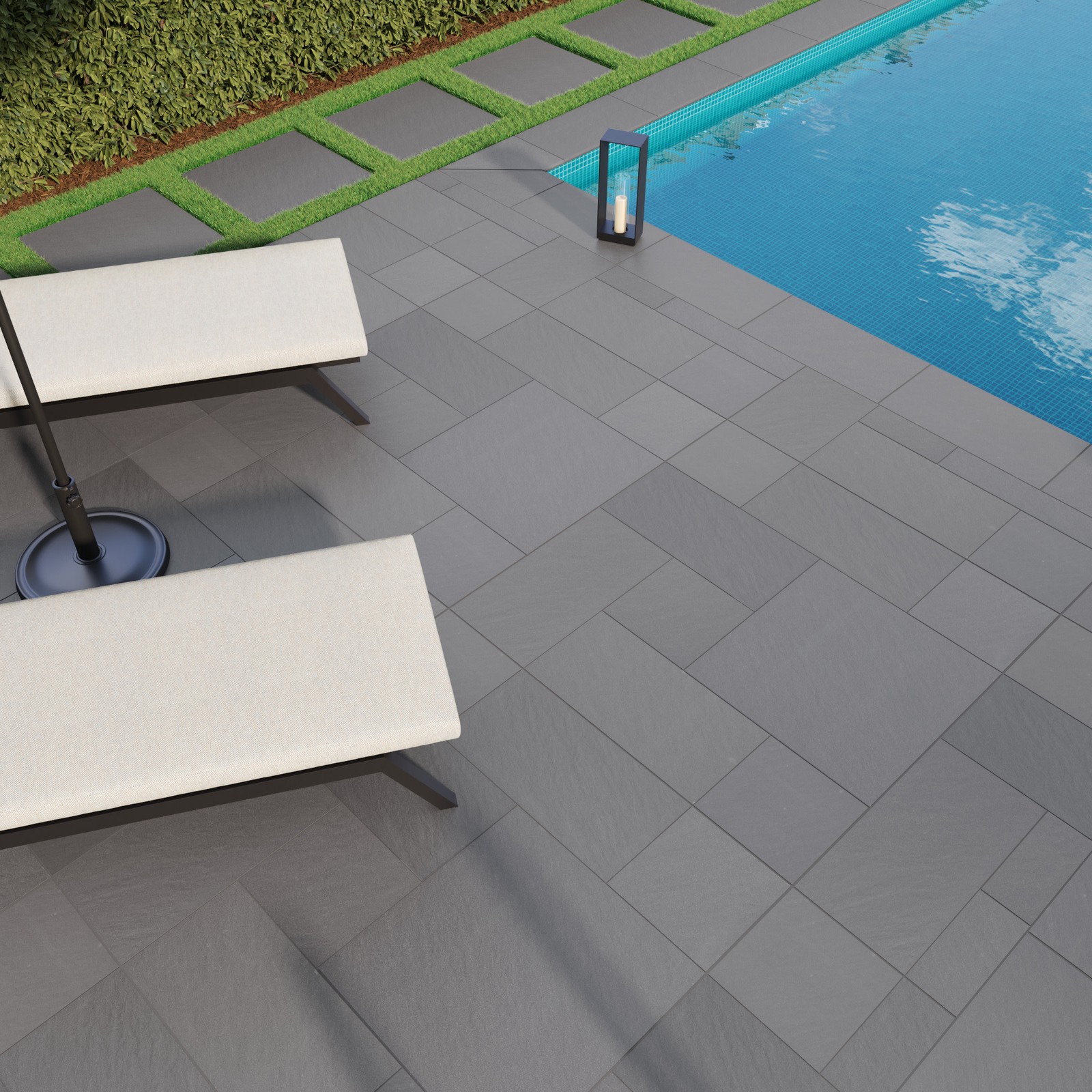 Ackland AKLNP24X24M-PL 24″ x 24″ Square Exterior Paver Tile – – Fawn