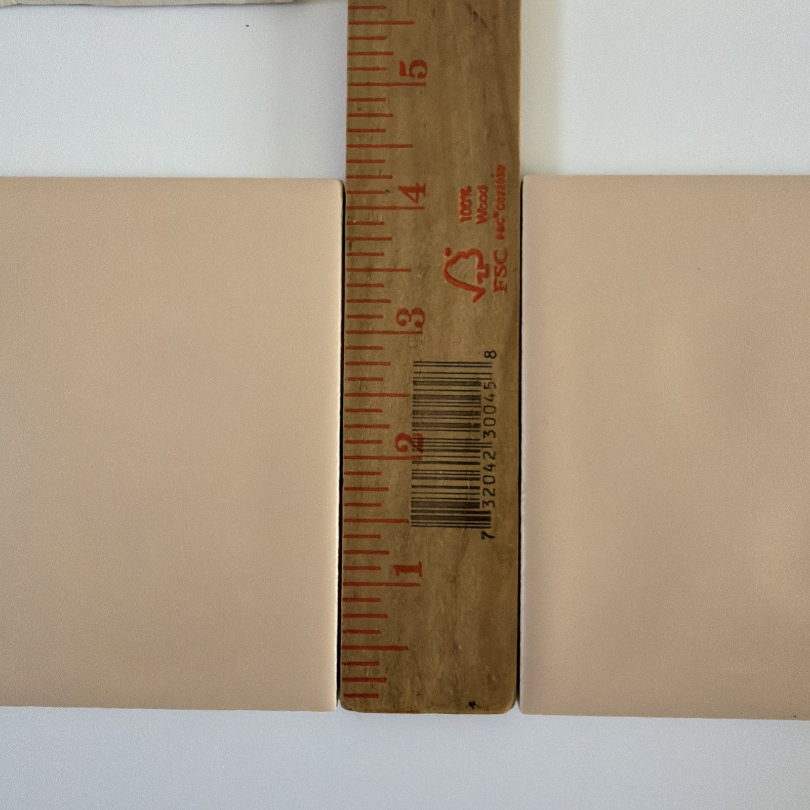 VTG 4 Pieces Peach Bluff: 4-1/4″ Bumpy Matte Ceramic Tile by Monarch Co. READ
