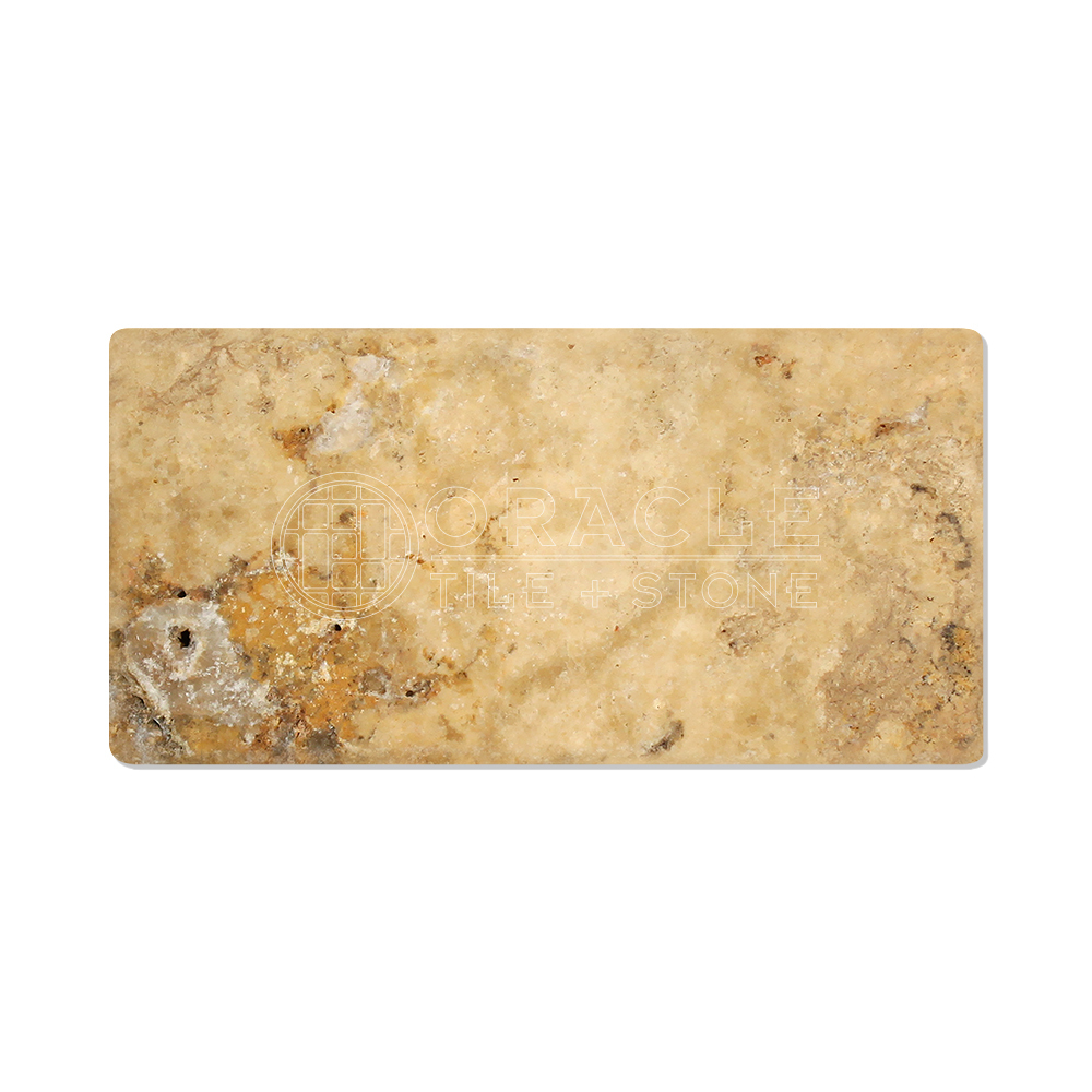 Scabos Travertine 3″ X 6″ Field Tile, Tumbled